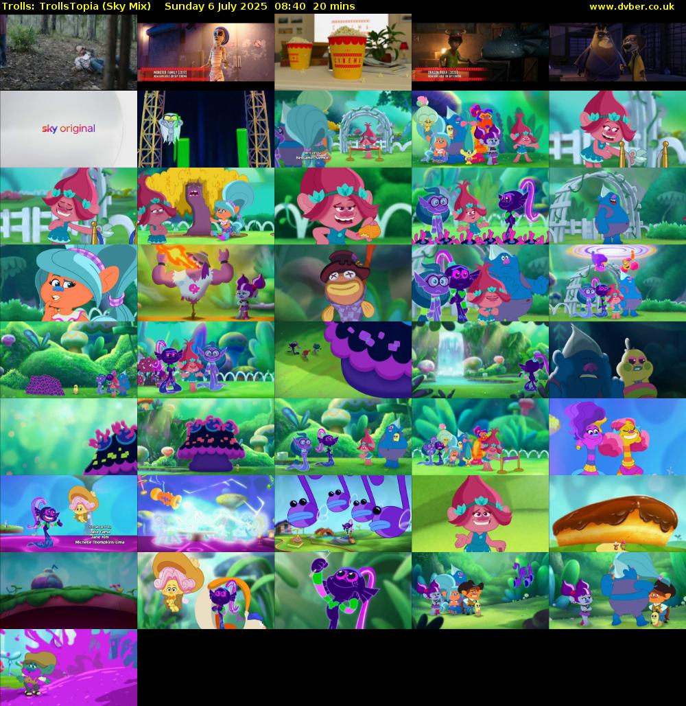 Trolls: TrollsTopia (Sky Mix) Sunday 6 July 2025 08:40 - 09:00