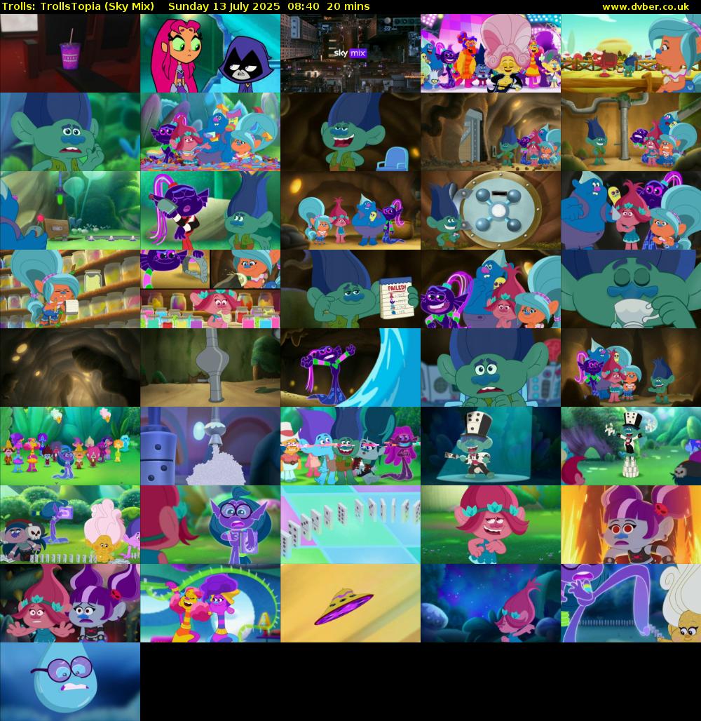 Trolls: TrollsTopia (Sky Mix) Sunday 13 July 2025 08:40 - 09:00