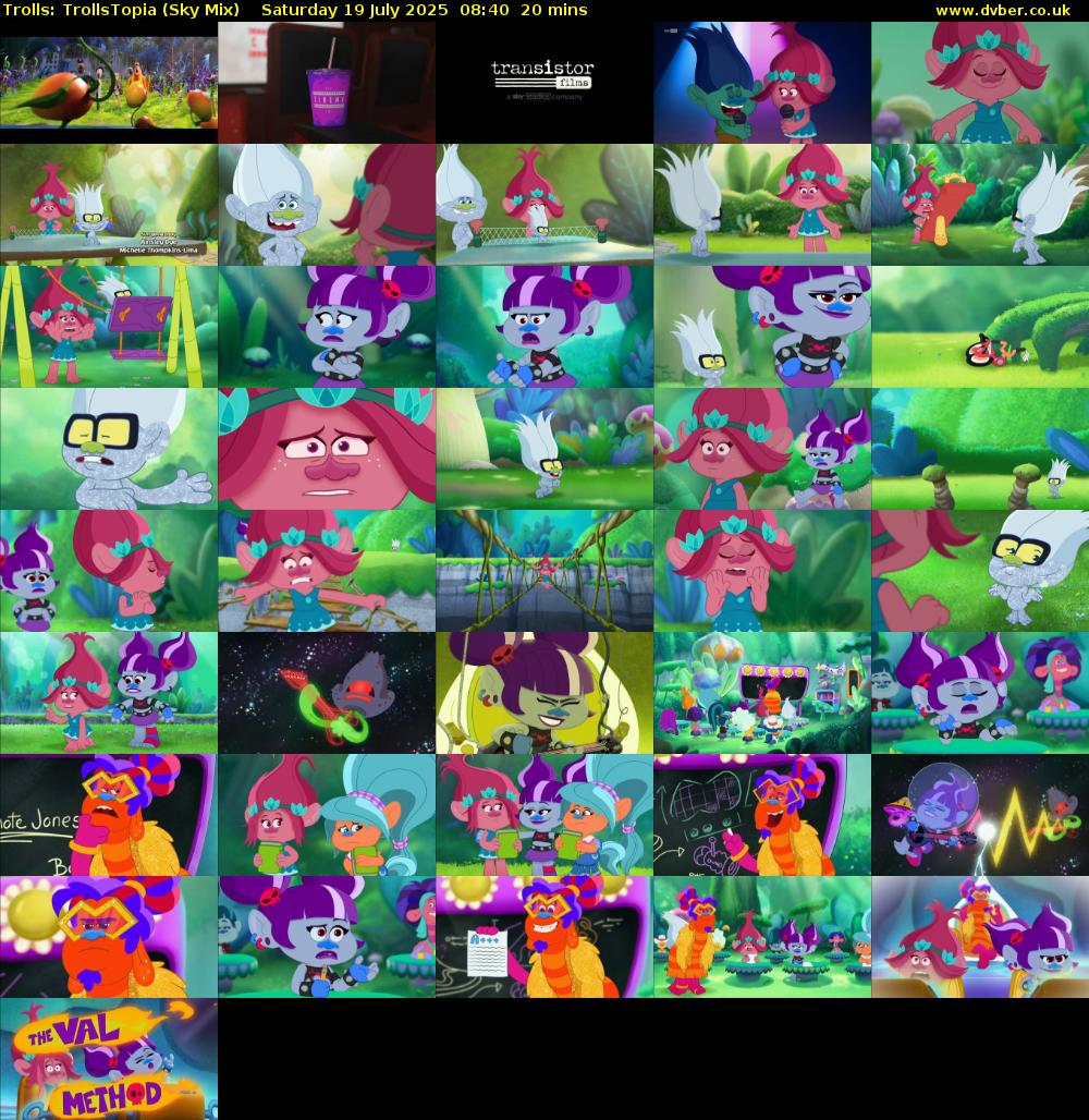 Trolls: TrollsTopia (Sky Mix) Saturday 19 July 2025 08:40 - 09:00