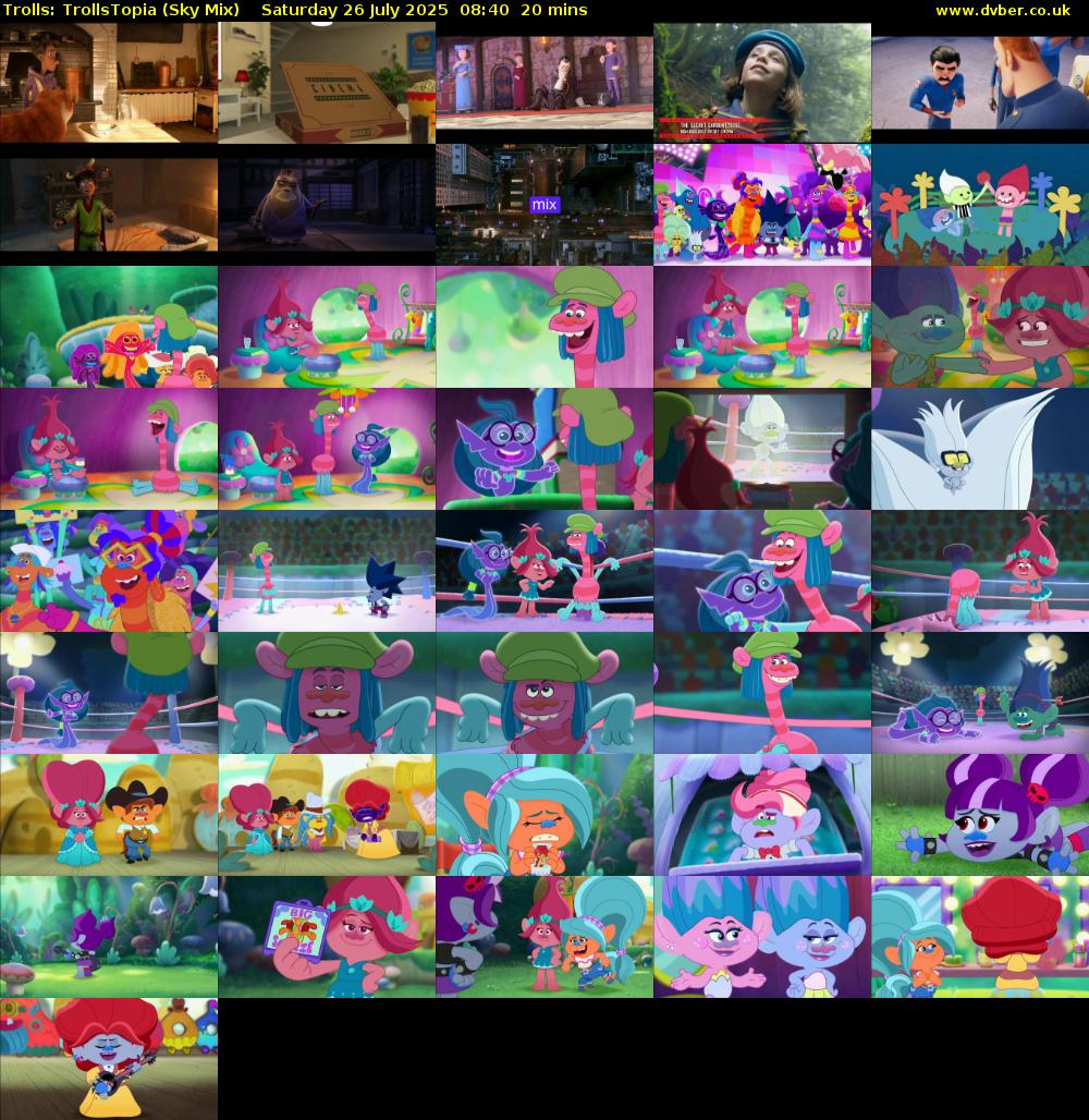 Trolls: TrollsTopia (Sky Mix) Saturday 26 July 2025 08:40 - 09:00