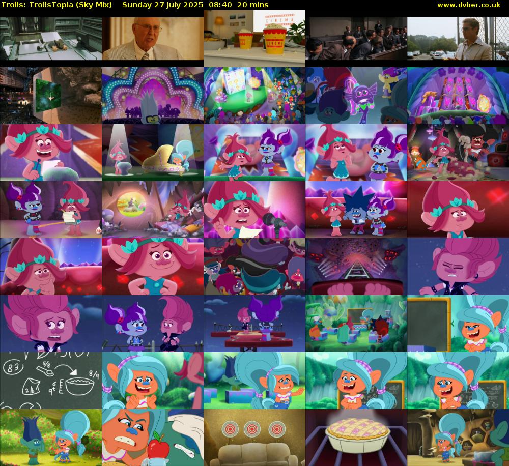 Trolls: TrollsTopia (Sky Mix) Sunday 27 July 2025 08:40 - 09:00