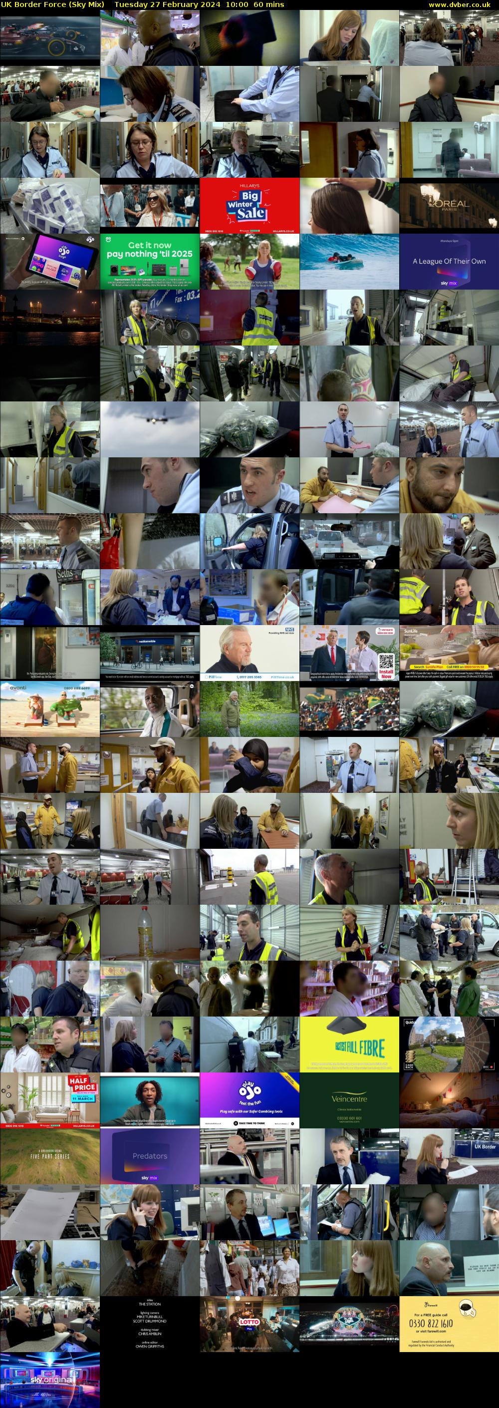 UK Border Force (Sky Mix) Tuesday 27 February 2024 10:00 - 11:00