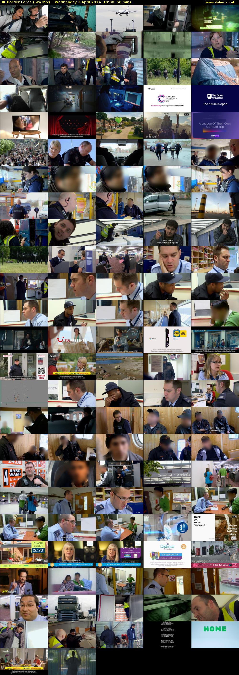 UK Border Force (Sky Mix) Wednesday 3 April 2024 10:00 - 11:00