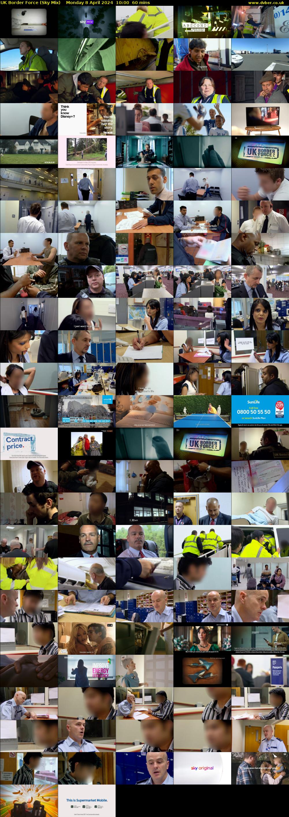 UK Border Force (Sky Mix) Monday 8 April 2024 10:00 - 11:00