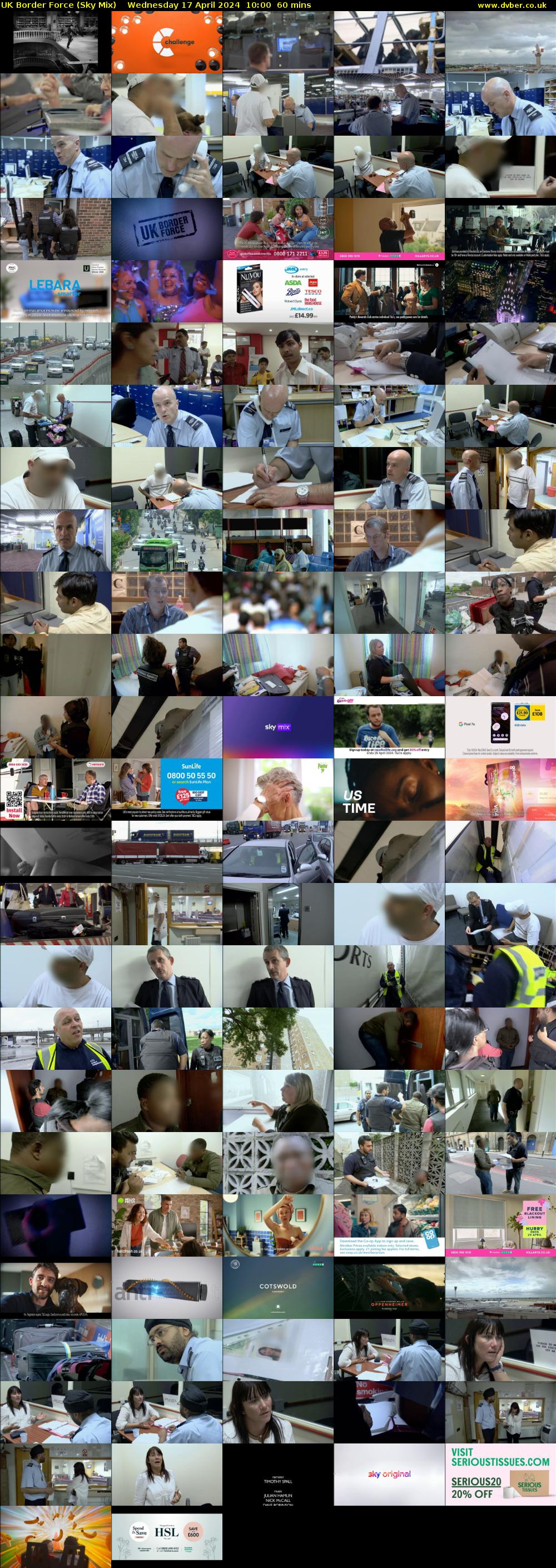 UK Border Force (Sky Mix) Wednesday 17 April 2024 10:00 - 11:00