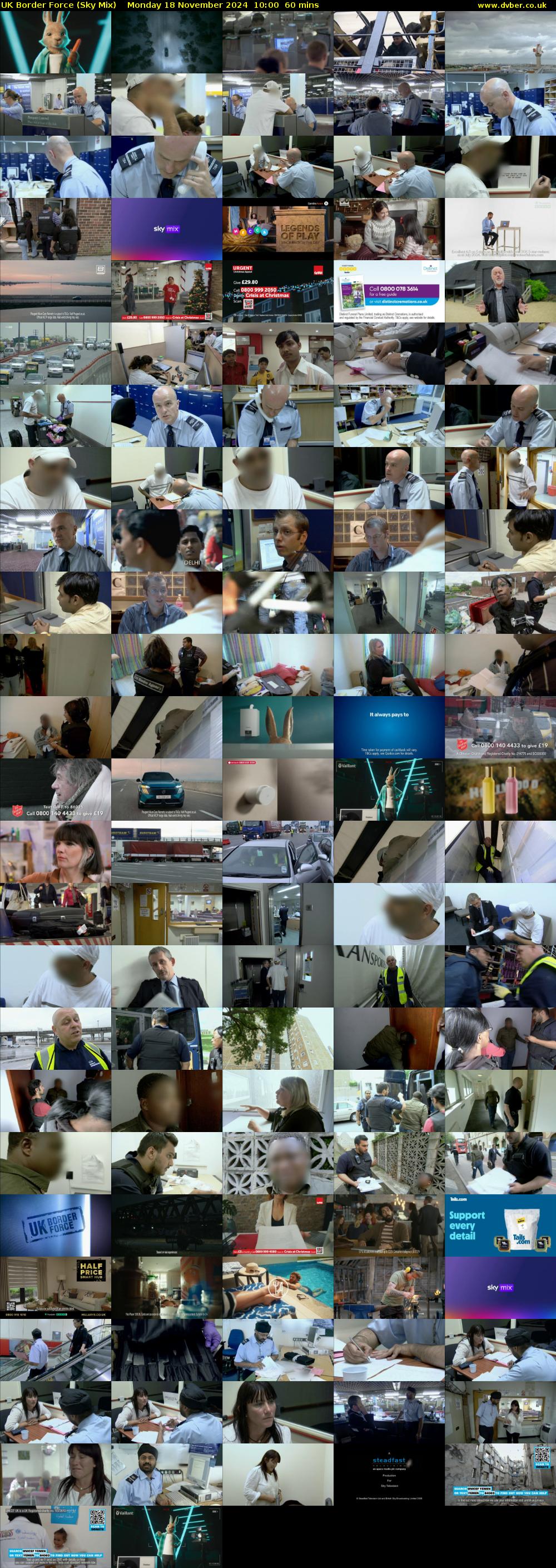 UK Border Force (Sky Mix) Monday 18 November 2024 10:00 - 11:00