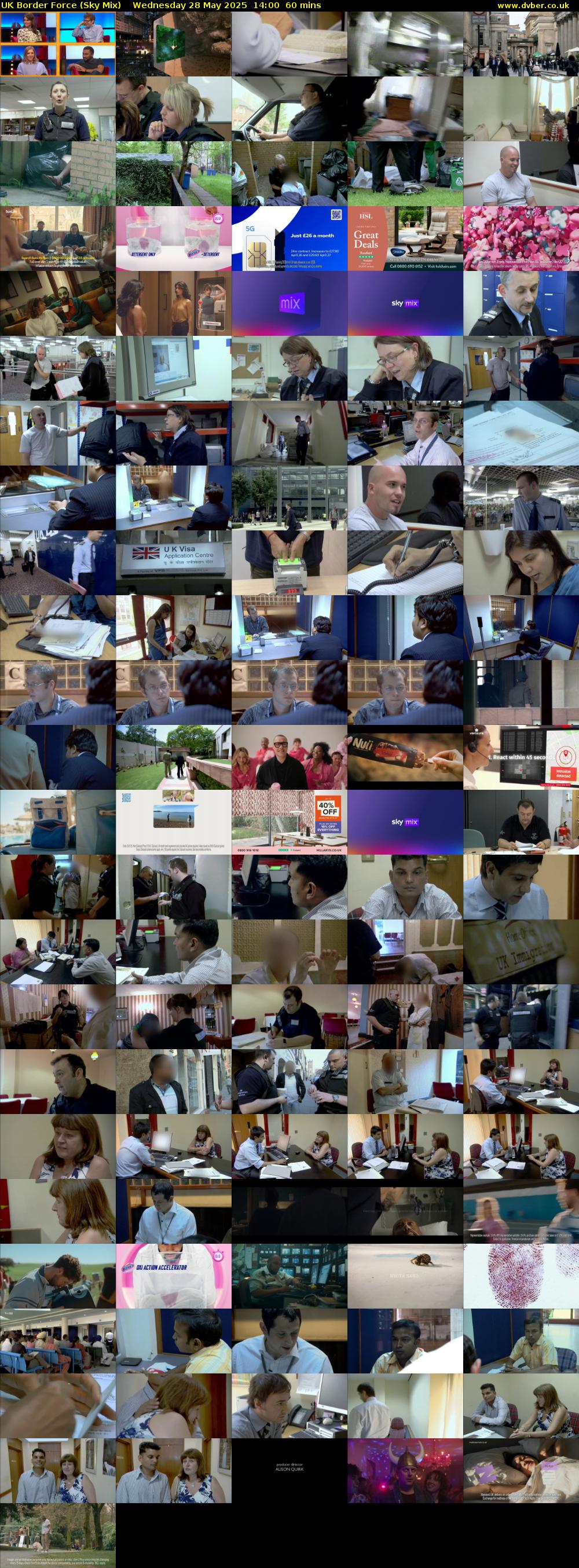 UK Border Force (Sky Mix) Wednesday 28 May 2025 14:00 - 15:00