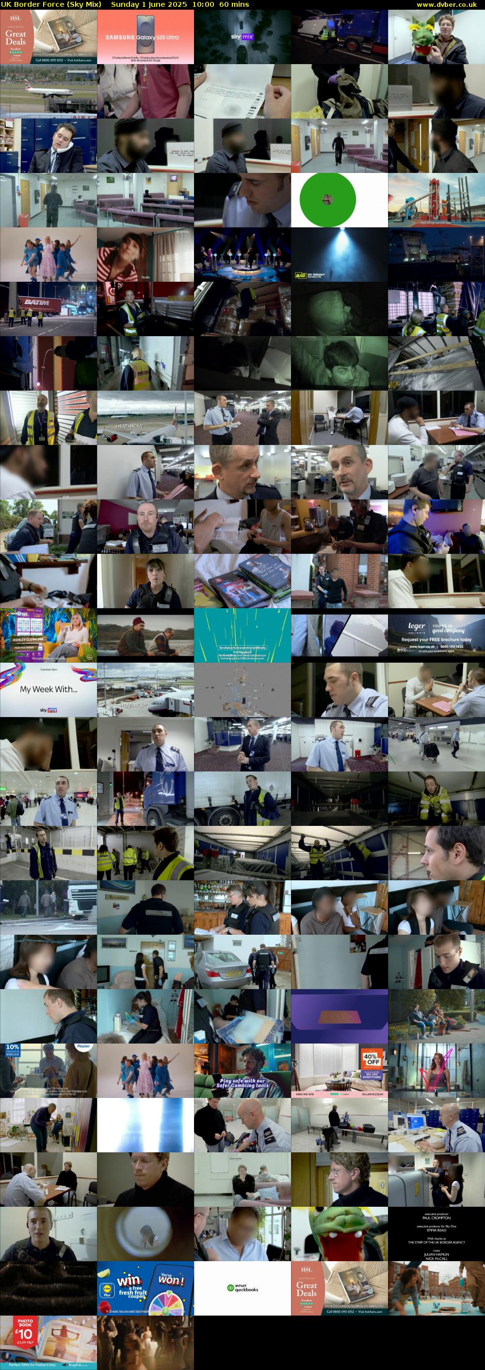 UK Border Force (Sky Mix) Sunday 1 June 2025 10:00 - 11:00