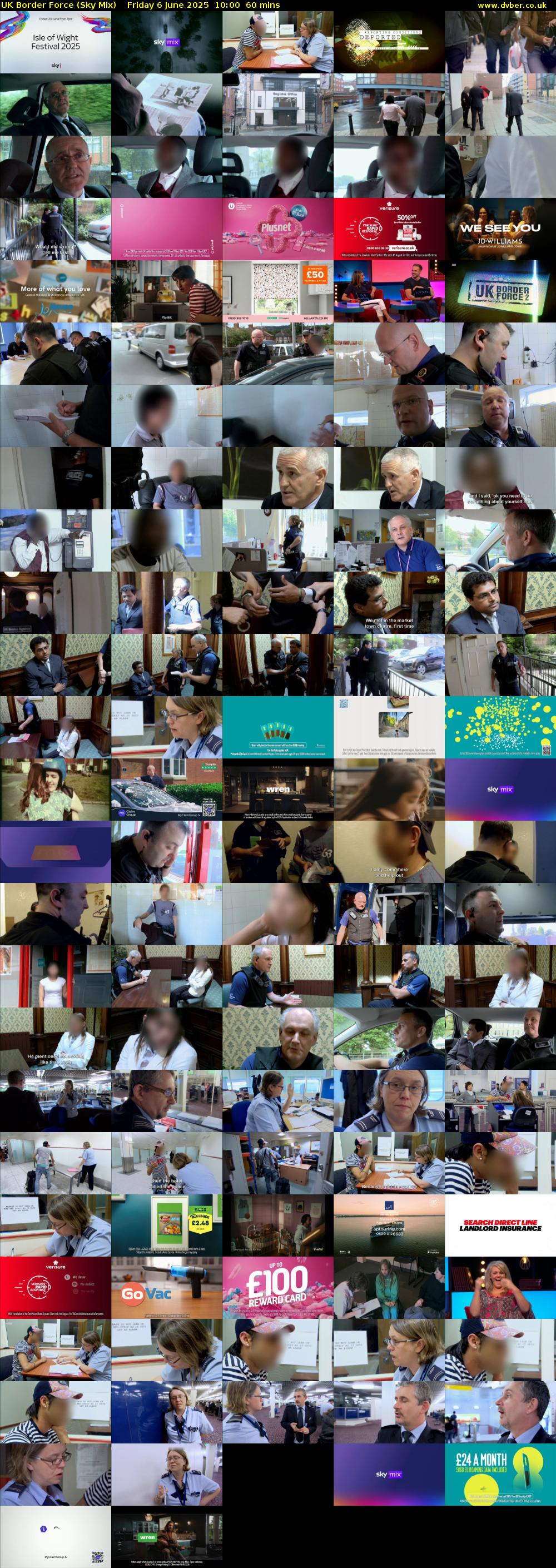 UK Border Force (Sky Mix) Friday 6 June 2025 10:00 - 11:00