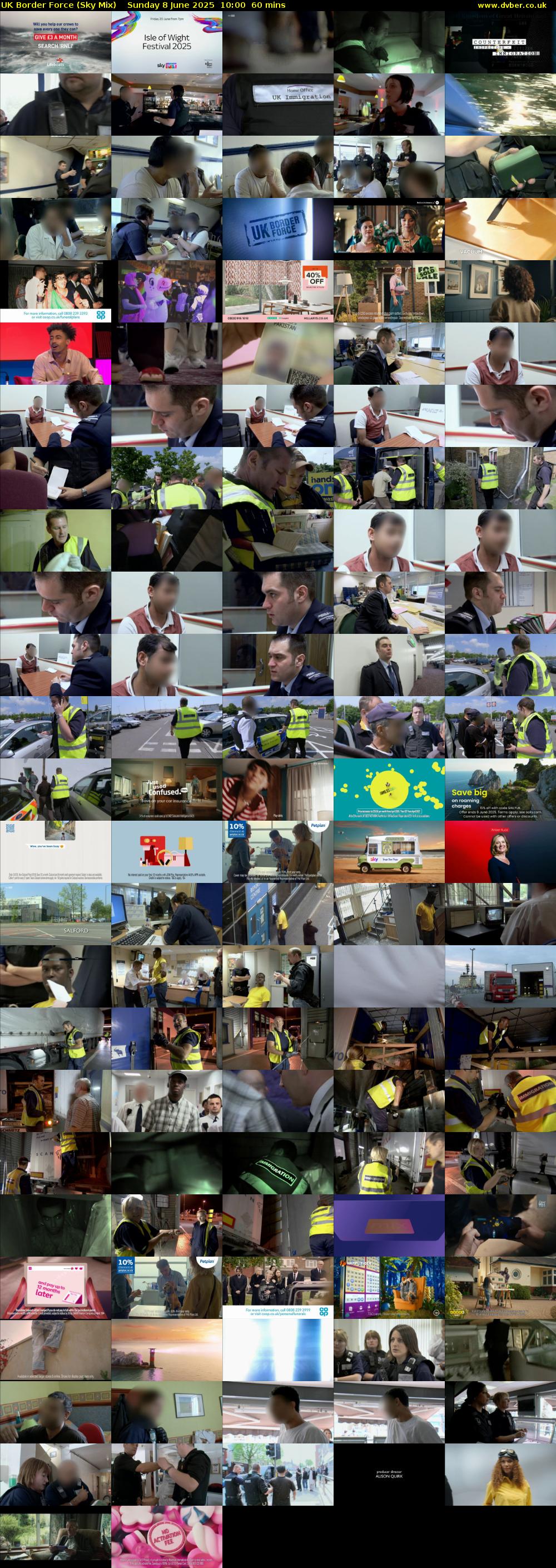 UK Border Force (Sky Mix) Sunday 8 June 2025 10:00 - 11:00