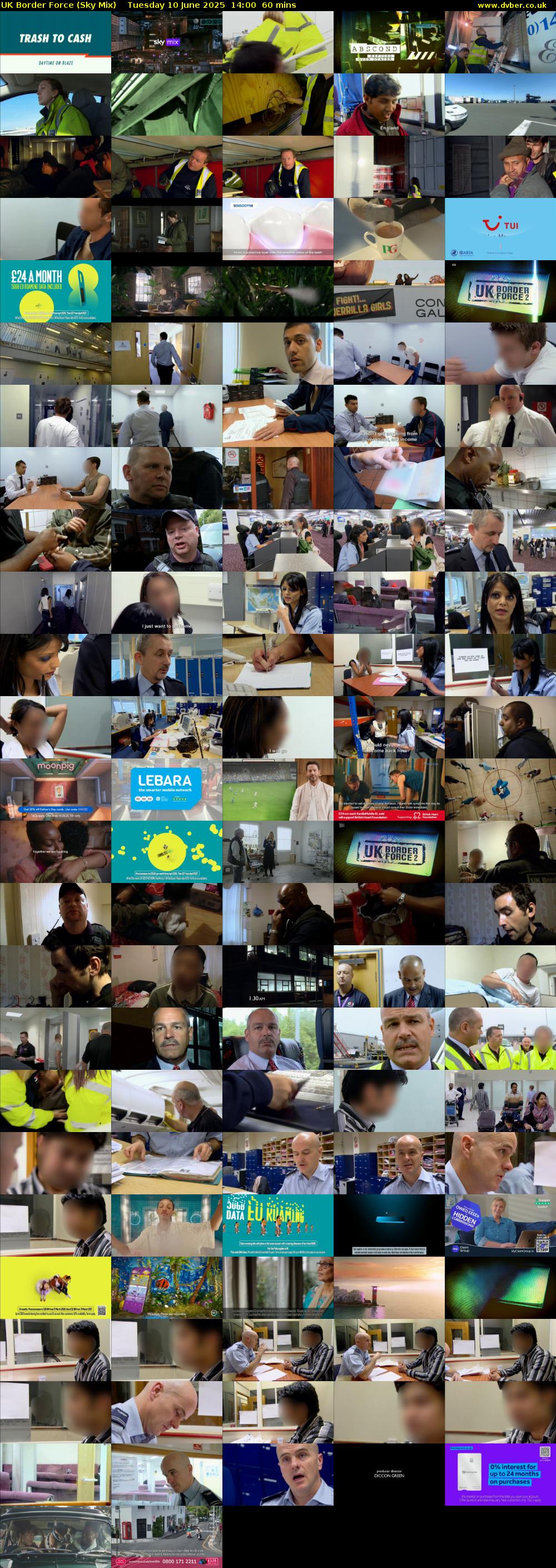 UK Border Force (Sky Mix) Tuesday 10 June 2025 14:00 - 15:00