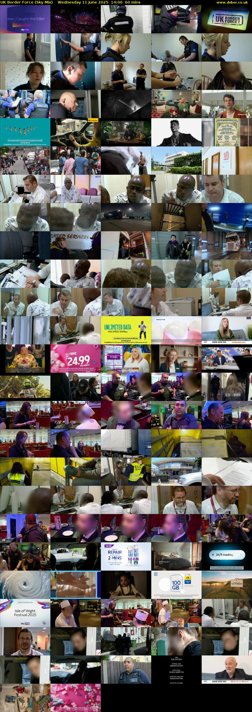 UK Border Force (Sky Mix) Wednesday 11 June 2025 14:00 - 15:00