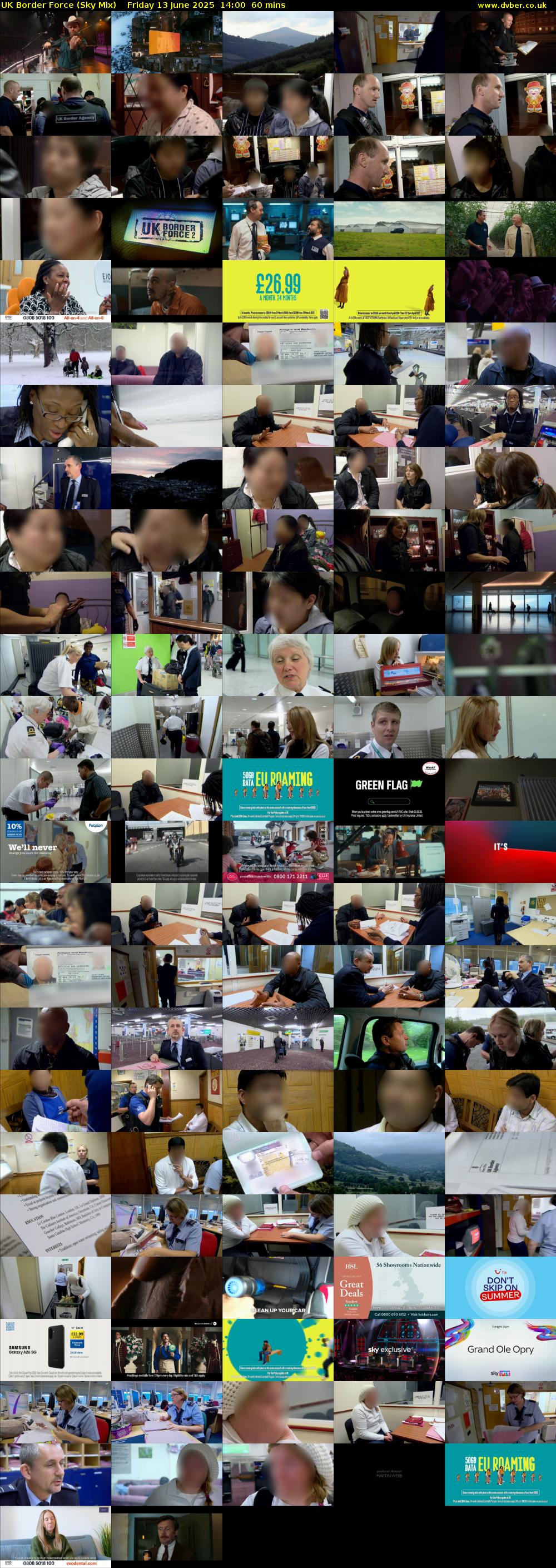 UK Border Force (Sky Mix) Friday 13 June 2025 14:00 - 15:00