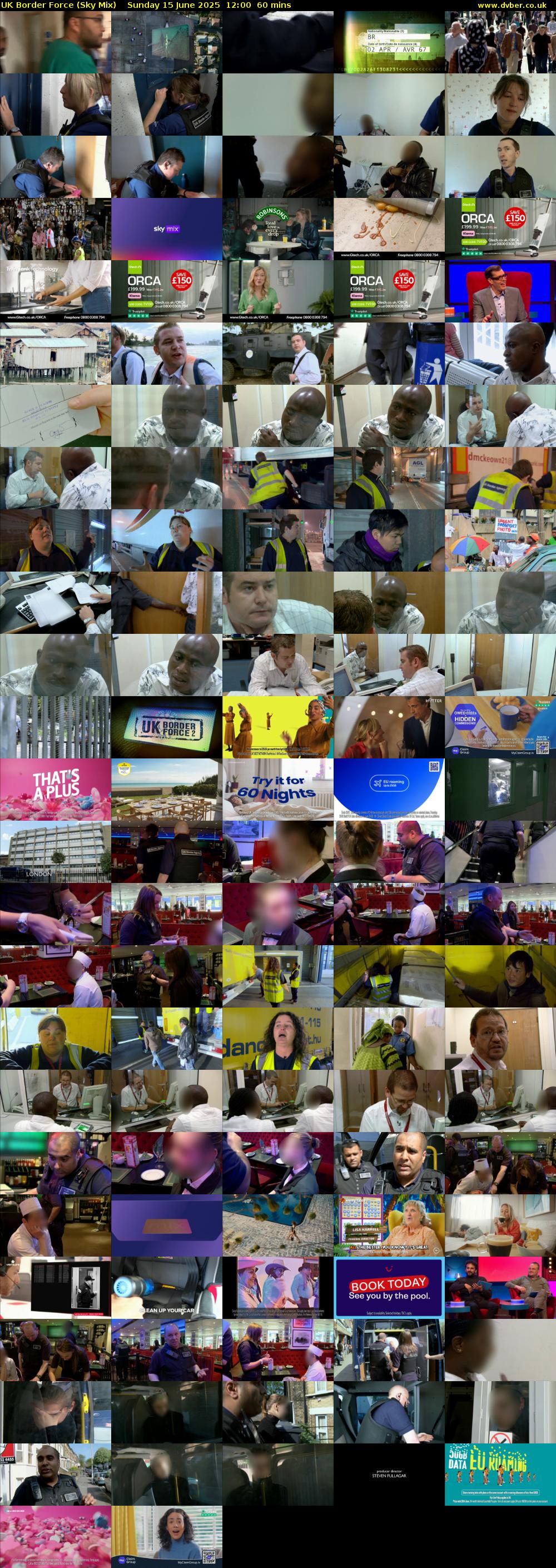 UK Border Force (Sky Mix) Sunday 15 June 2025 12:00 - 13:00