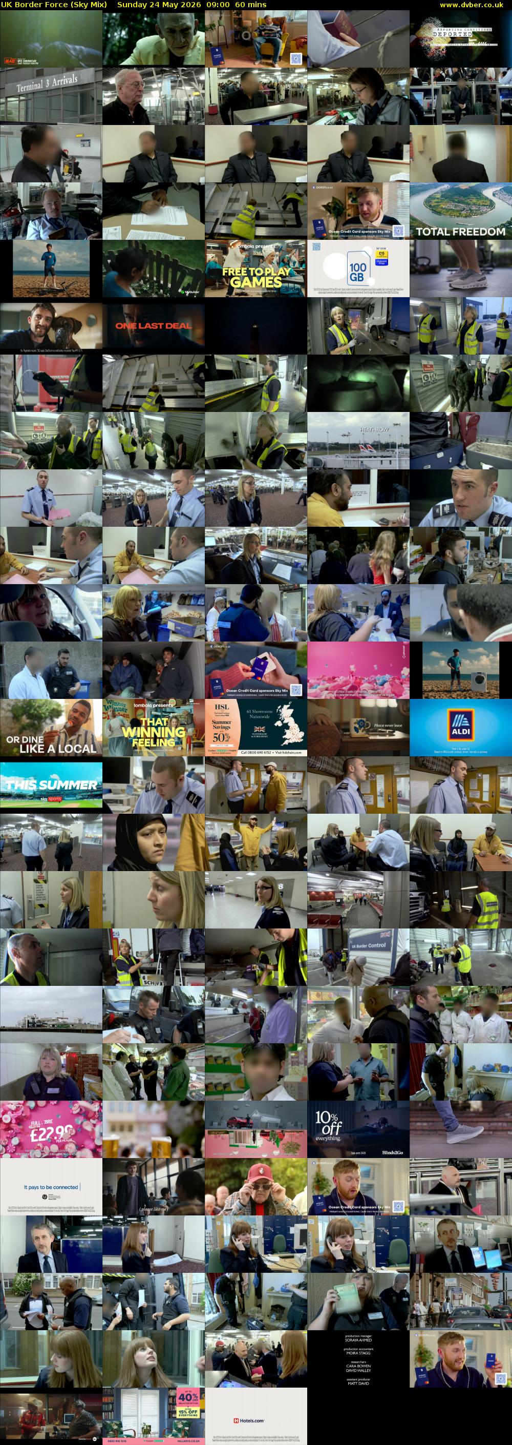 UK Border Force (Sky Mix) Sunday 24 May 2026 09:00 - 10:00