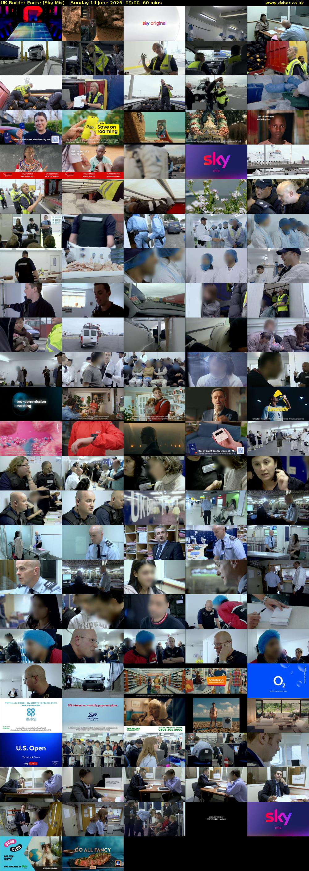UK Border Force (Sky Mix) Sunday 14 June 2026 09:00 - 10:00