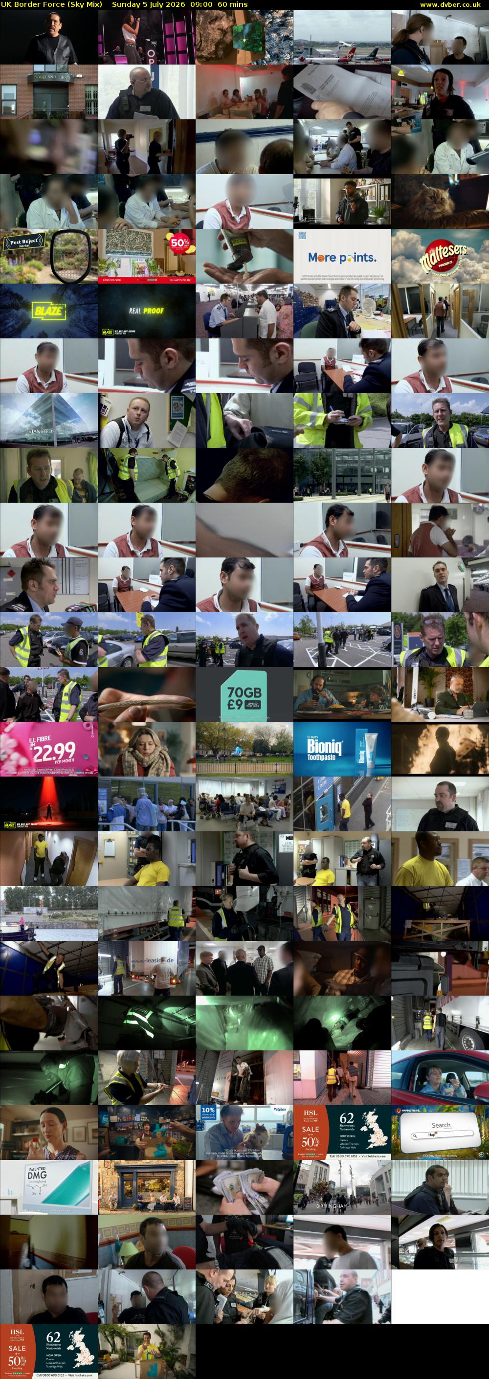UK Border Force (Sky Mix) Sunday 5 July 2026 09:00 - 10:00