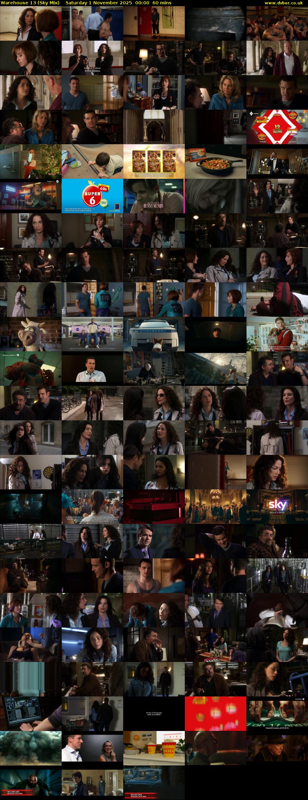 Warehouse 13 (Sky Mix) Saturday 1 November 2025 00:00 - 01:00