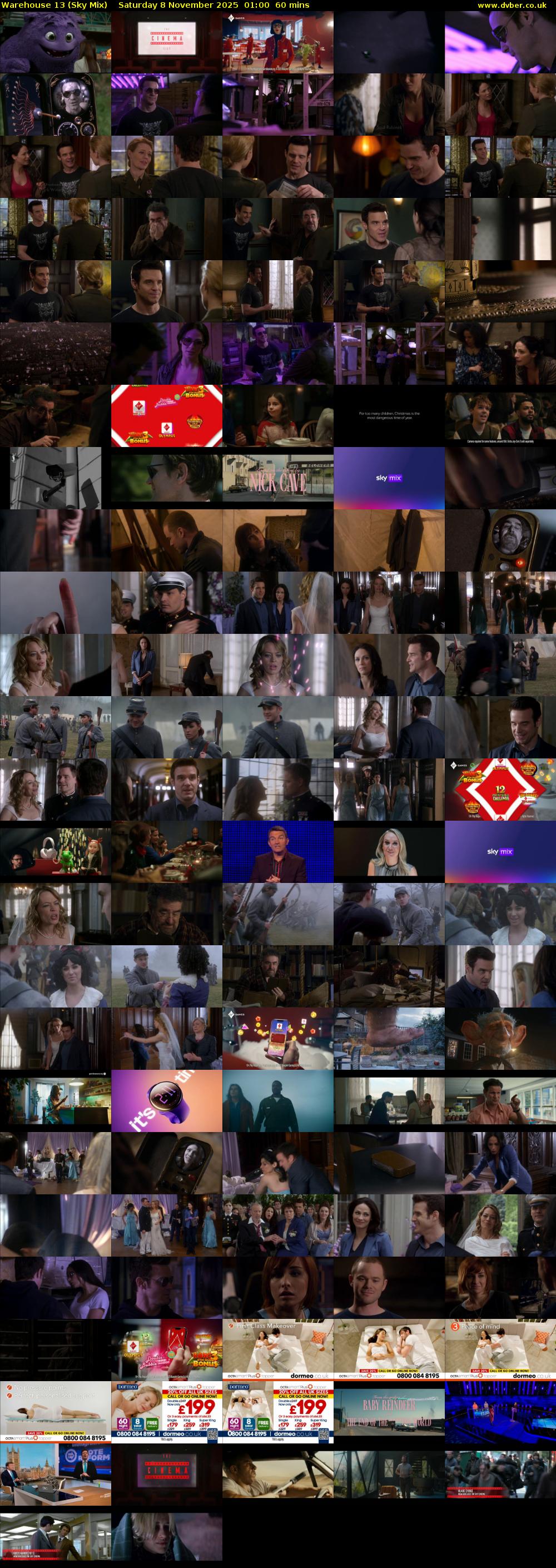 Warehouse 13 (Sky Mix) Saturday 8 November 2025 01:00 - 02:00