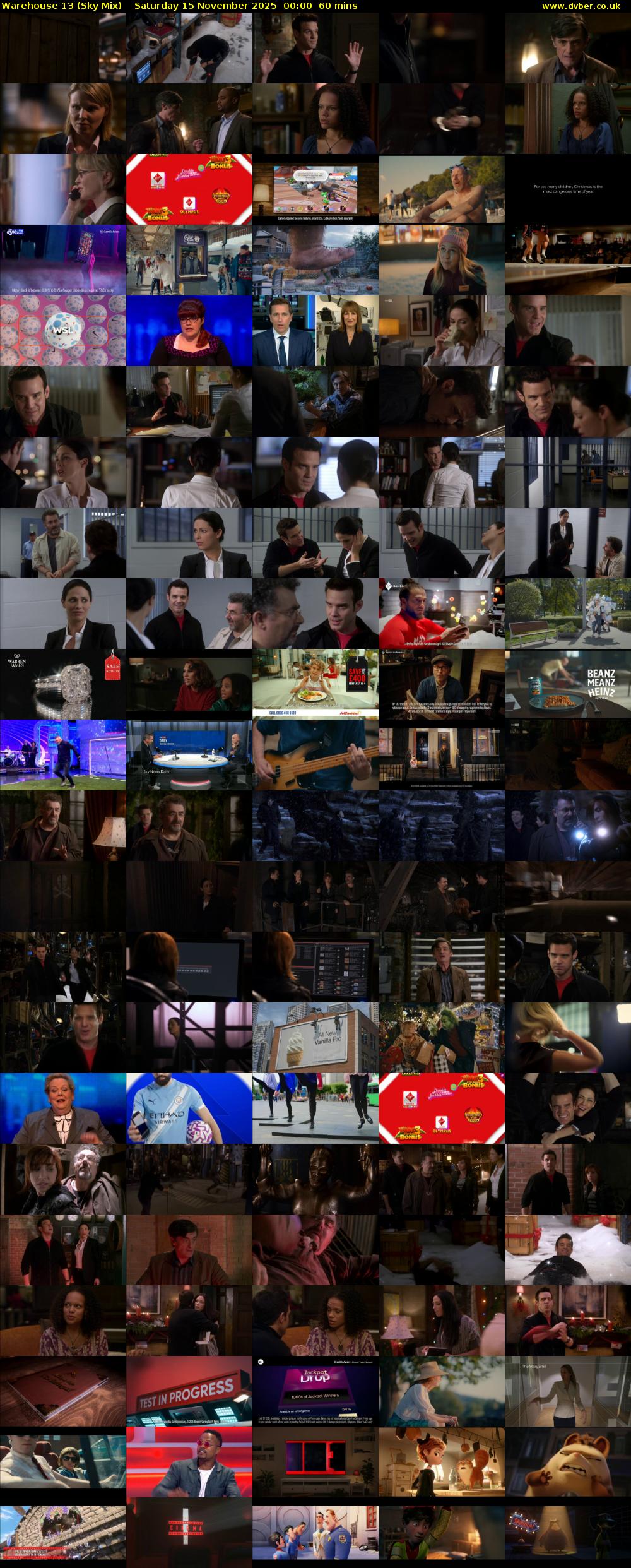 Warehouse 13 (Sky Mix) Saturday 15 November 2025 00:00 - 01:00