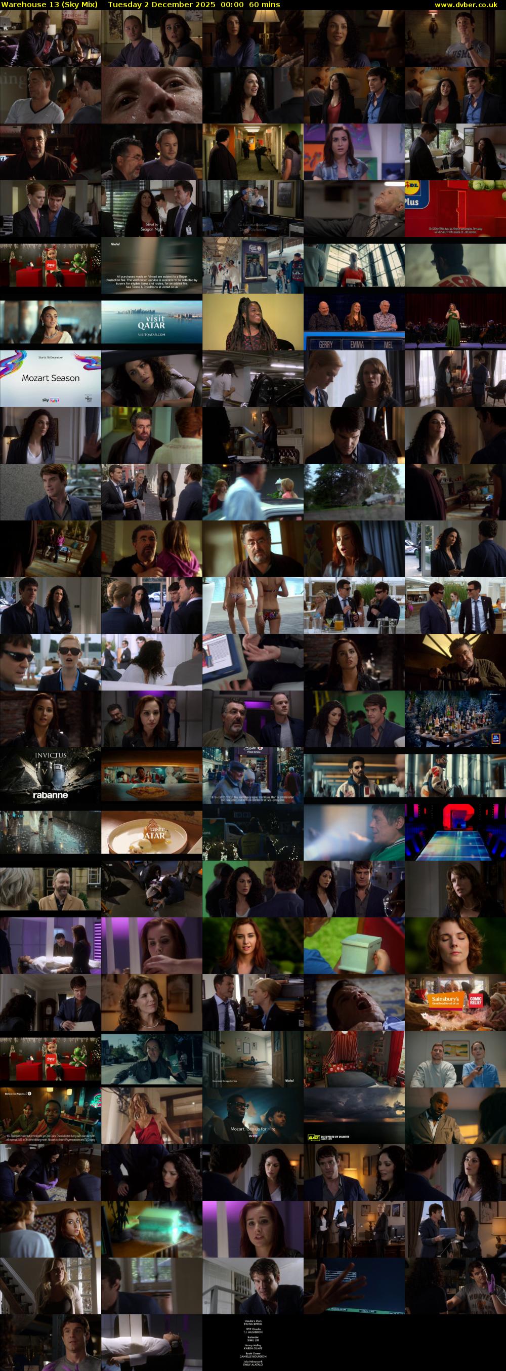 Warehouse 13 (Sky Mix) Tuesday 2 December 2025 00:00 - 01:00