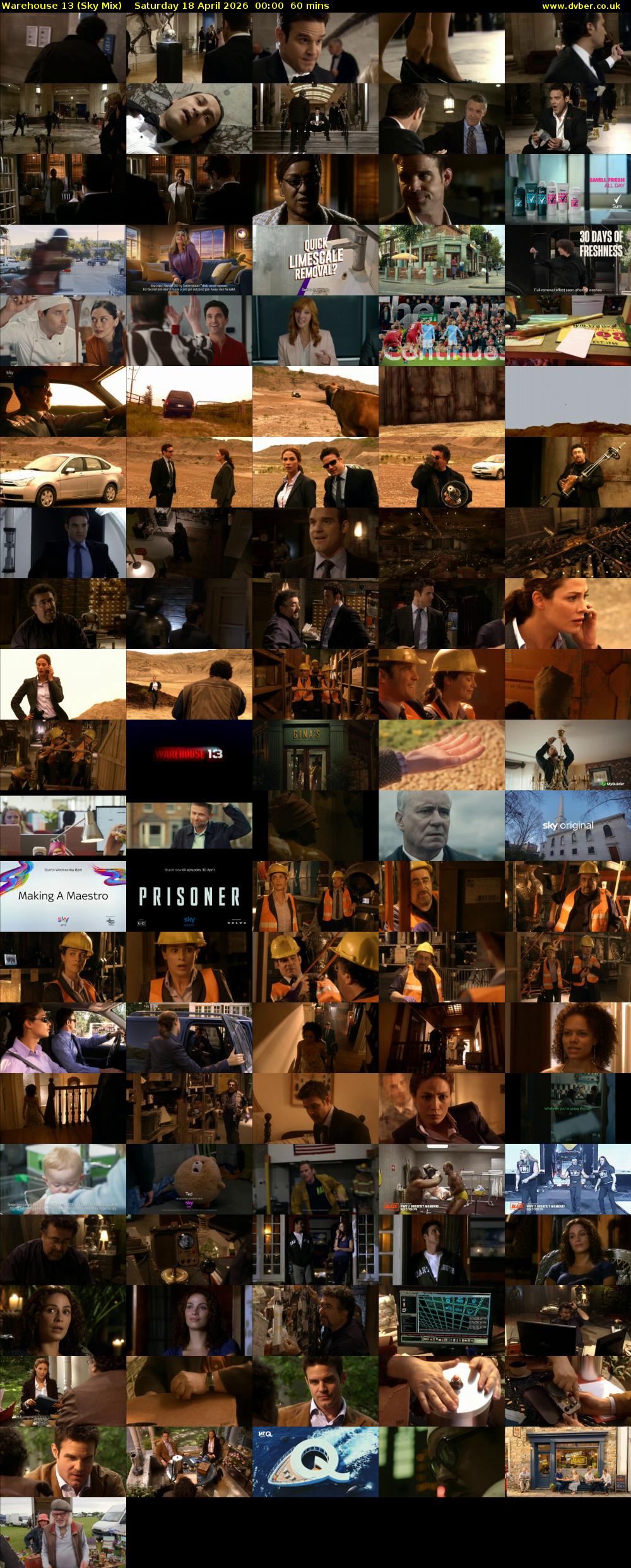 Warehouse 13 (Sky Mix) Saturday 18 April 2026 00:00 - 01:00