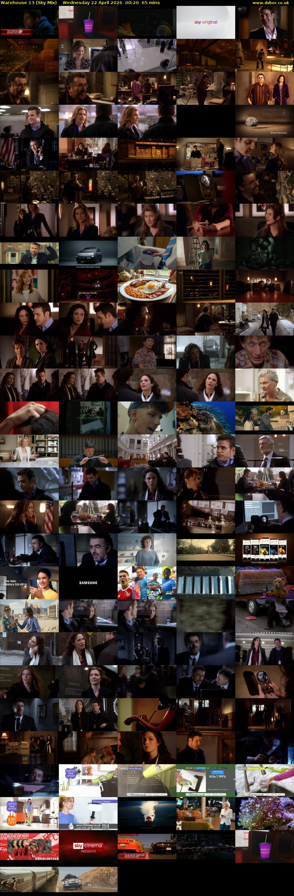 Warehouse 13 (Sky Mix) Wednesday 22 April 2026 00:20 - 01:25