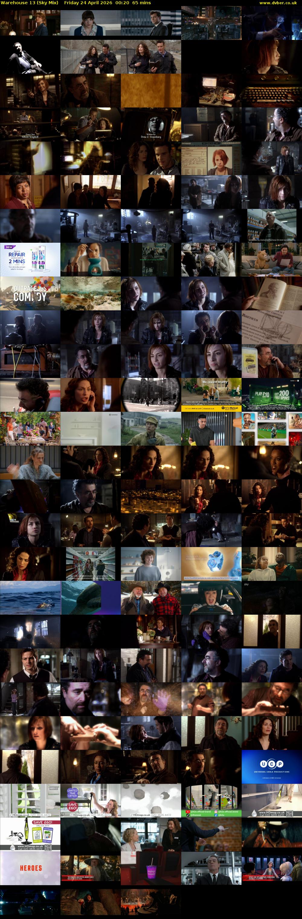 Warehouse 13 (Sky Mix) Friday 24 April 2026 00:20 - 01:25