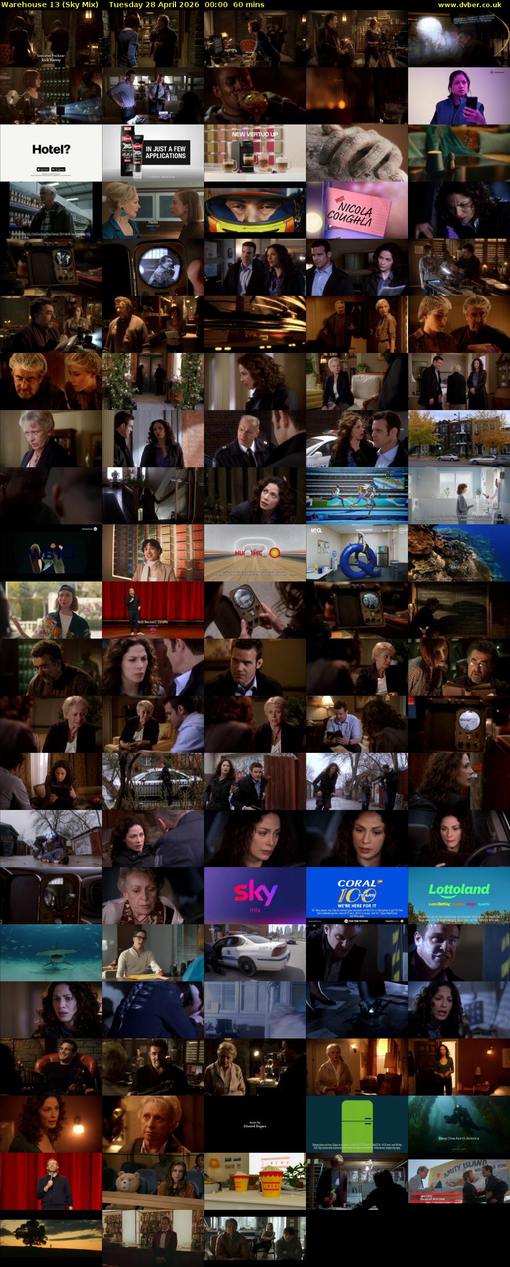 Warehouse 13 (Sky Mix) Tuesday 28 April 2026 00:00 - 01:00
