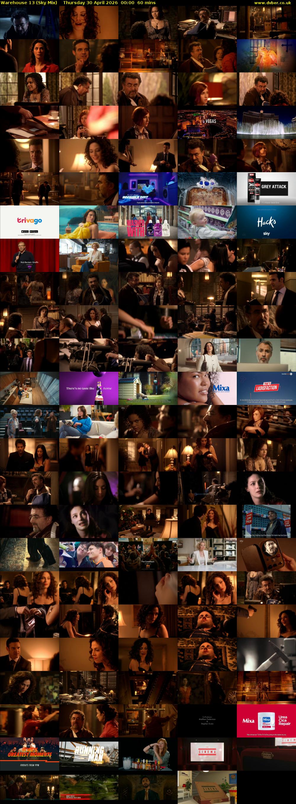 Warehouse 13 (Sky Mix) Thursday 30 April 2026 00:00 - 01:00