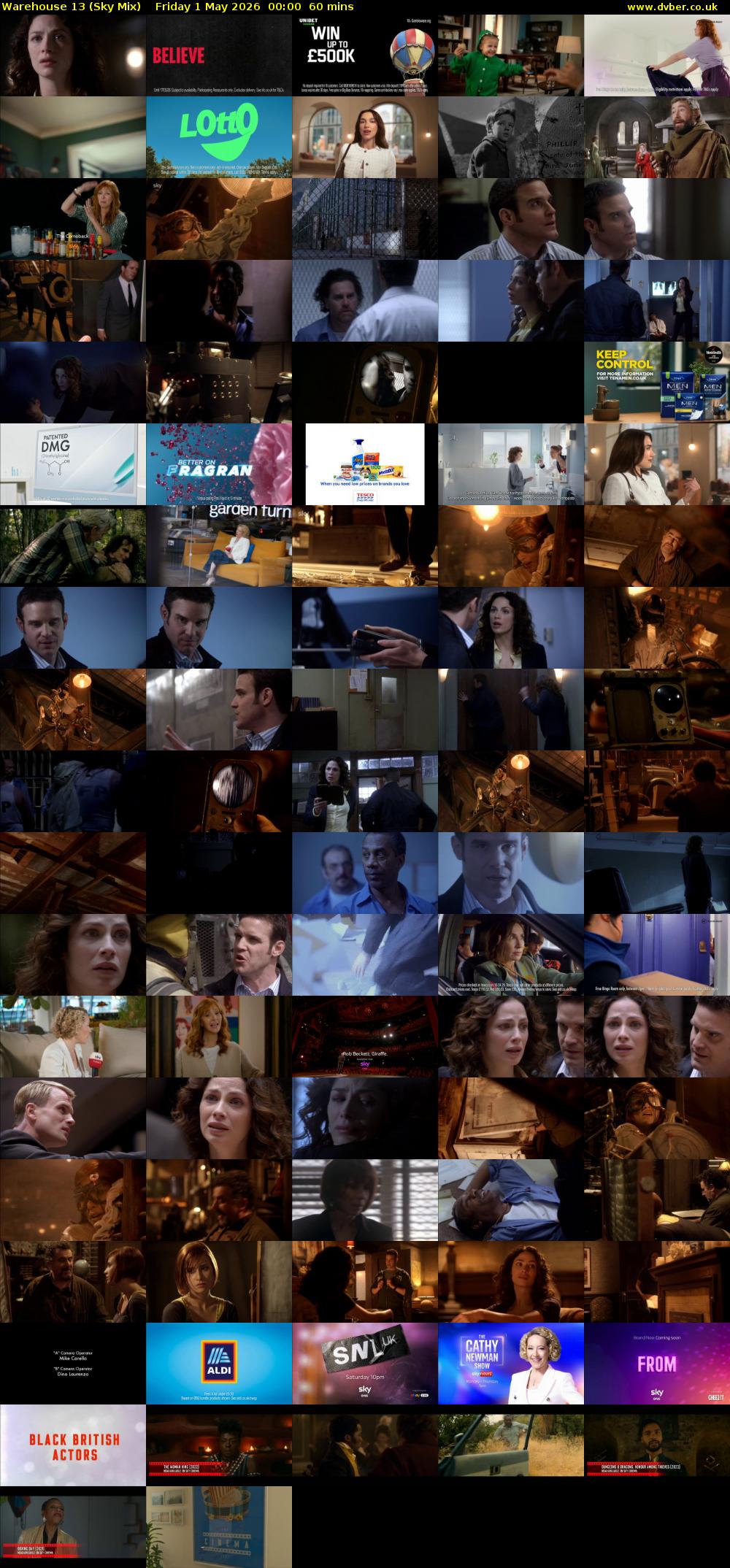 Warehouse 13 (Sky Mix) Friday 1 May 2026 00:00 - 01:00