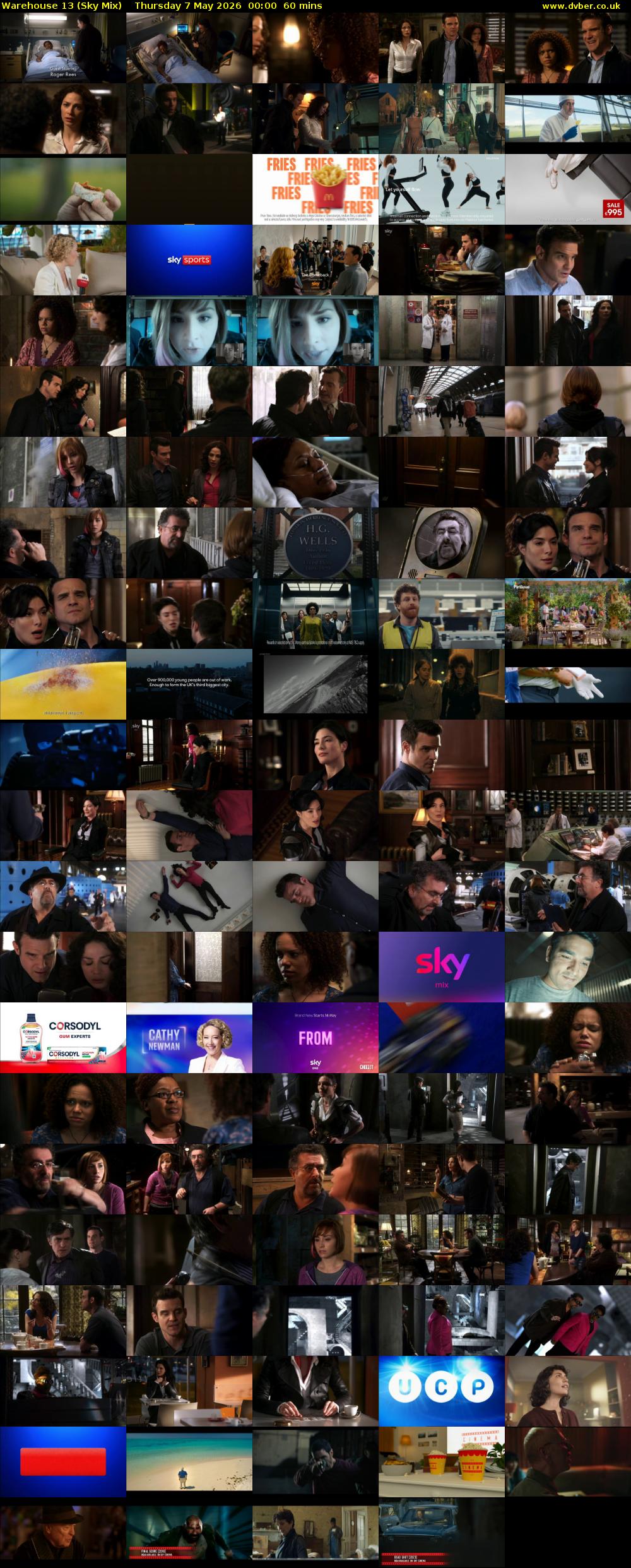 Warehouse 13 (Sky Mix) Thursday 7 May 2026 00:00 - 01:00