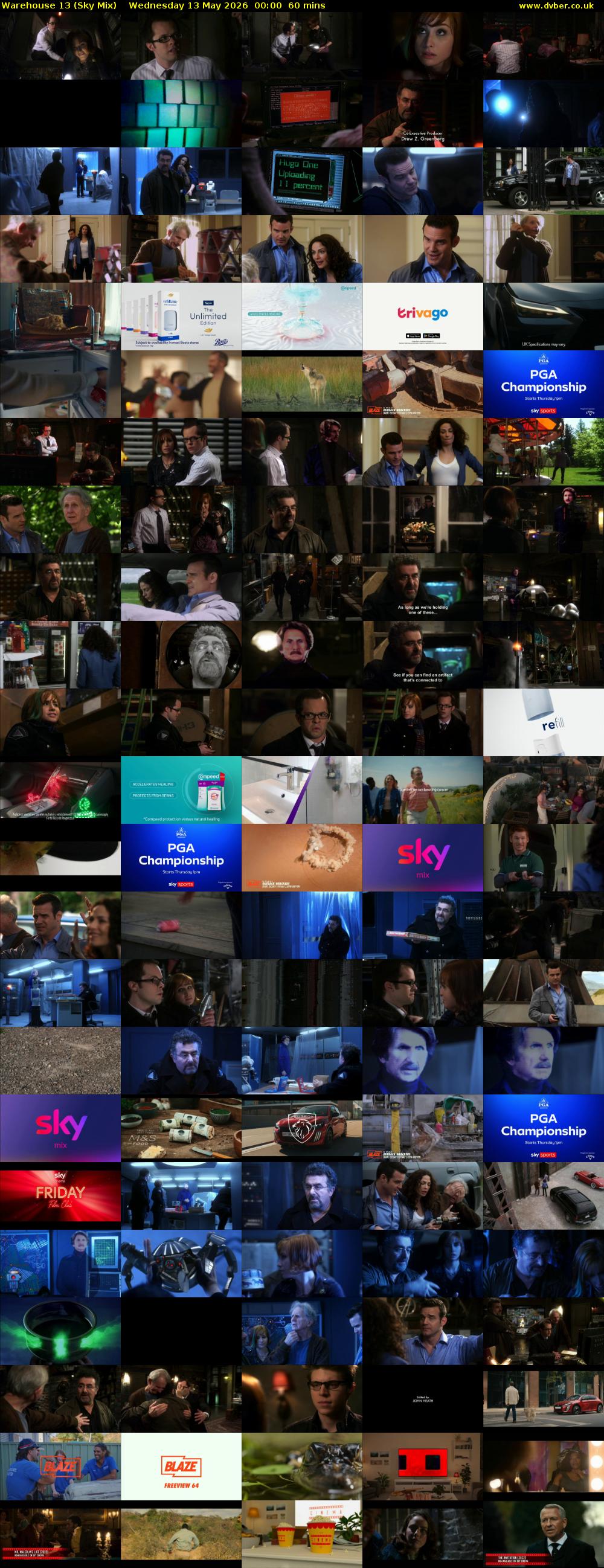 Warehouse 13 (Sky Mix) Wednesday 13 May 2026 00:00 - 01:00