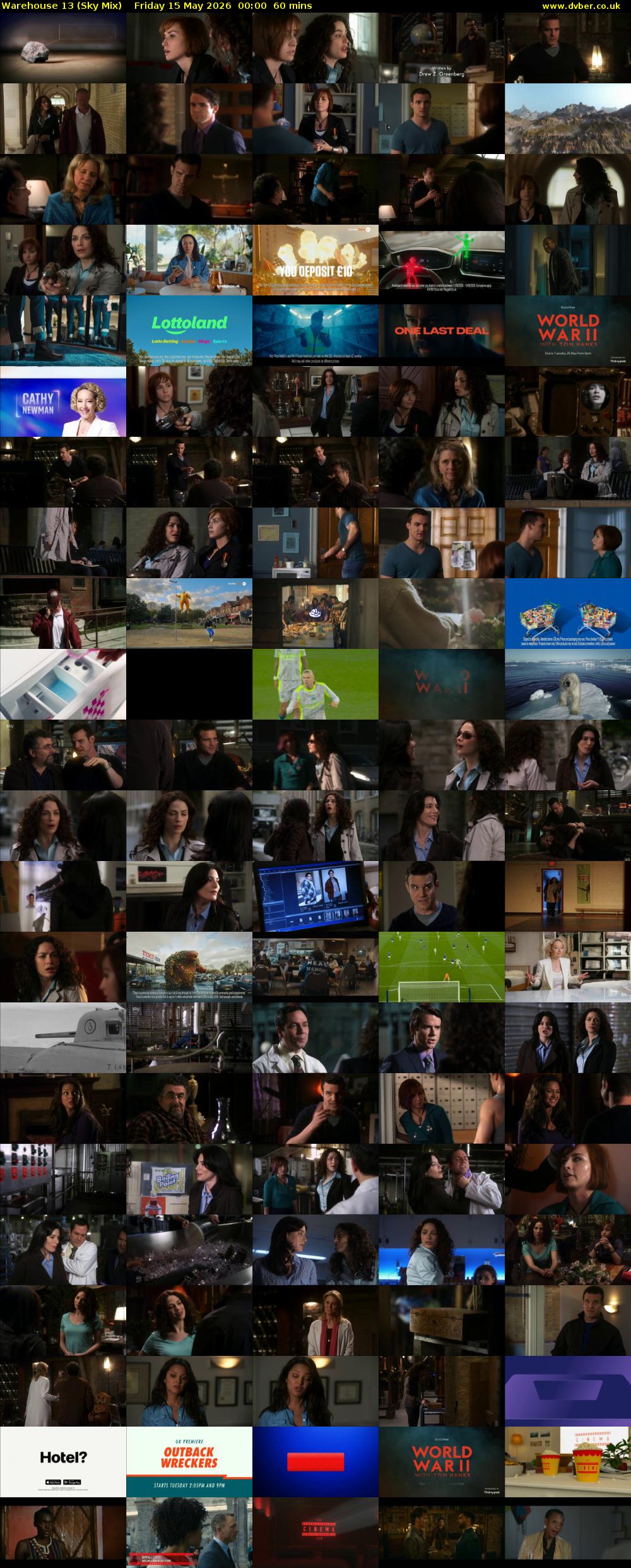 Warehouse 13 (Sky Mix) Friday 15 May 2026 00:00 - 01:00