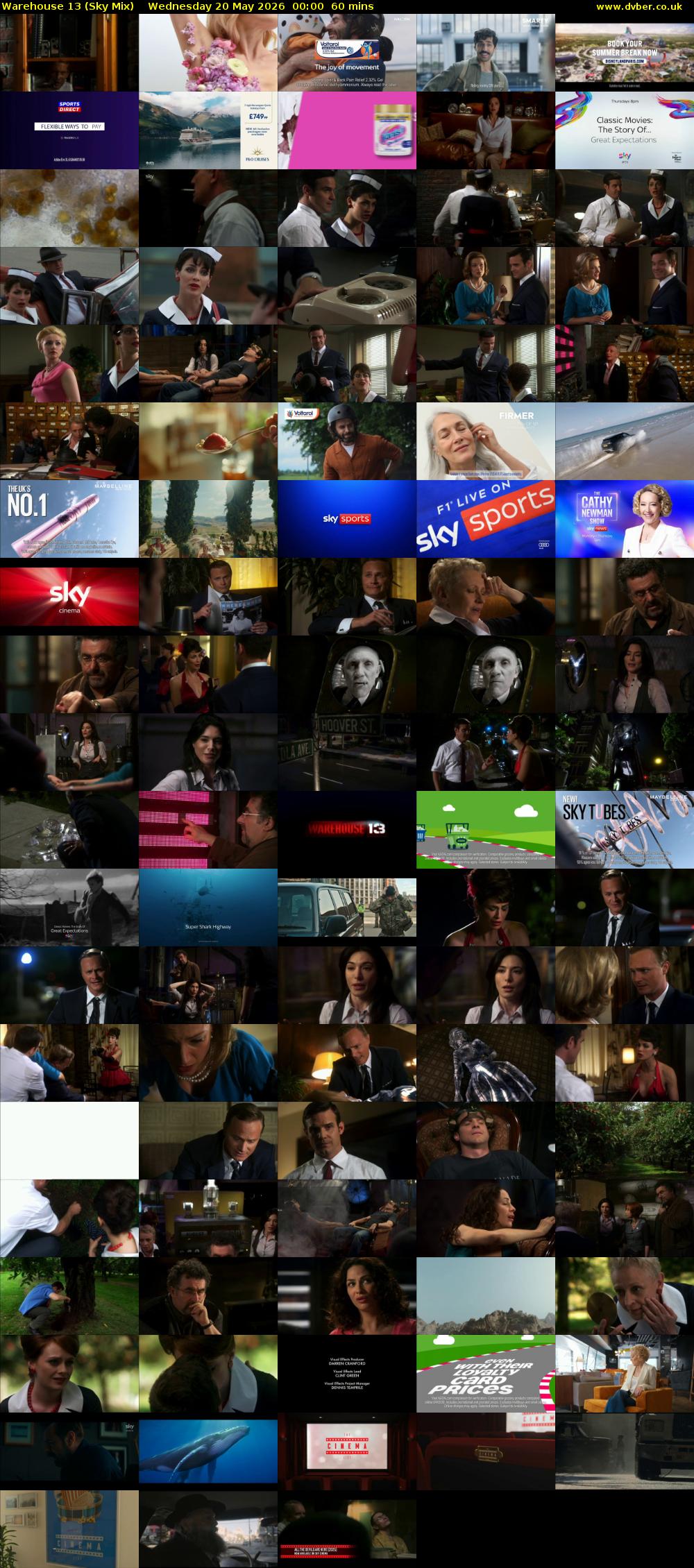 Warehouse 13 (Sky Mix) Wednesday 20 May 2026 00:00 - 01:00