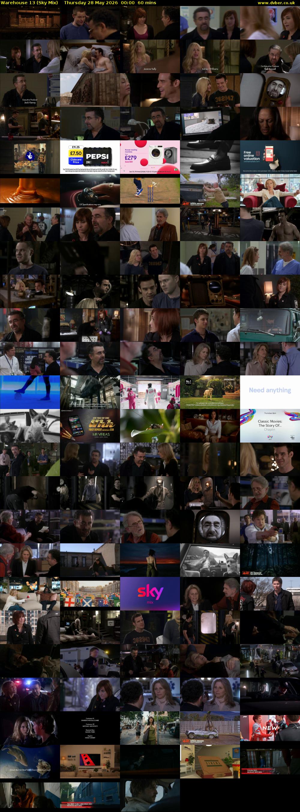 Warehouse 13 (Sky Mix) Thursday 28 May 2026 00:00 - 01:00