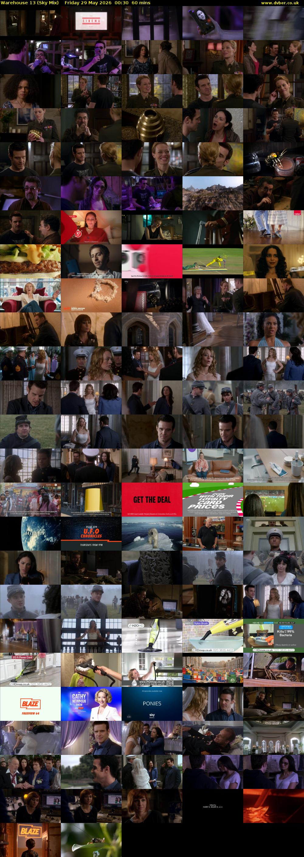 Warehouse 13 (Sky Mix) Friday 29 May 2026 00:30 - 01:30