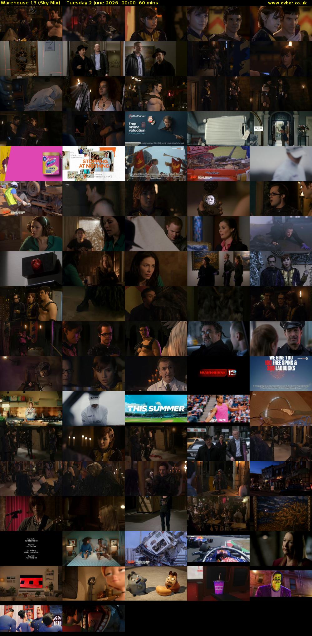 Warehouse 13 (Sky Mix) Tuesday 2 June 2026 00:00 - 01:00