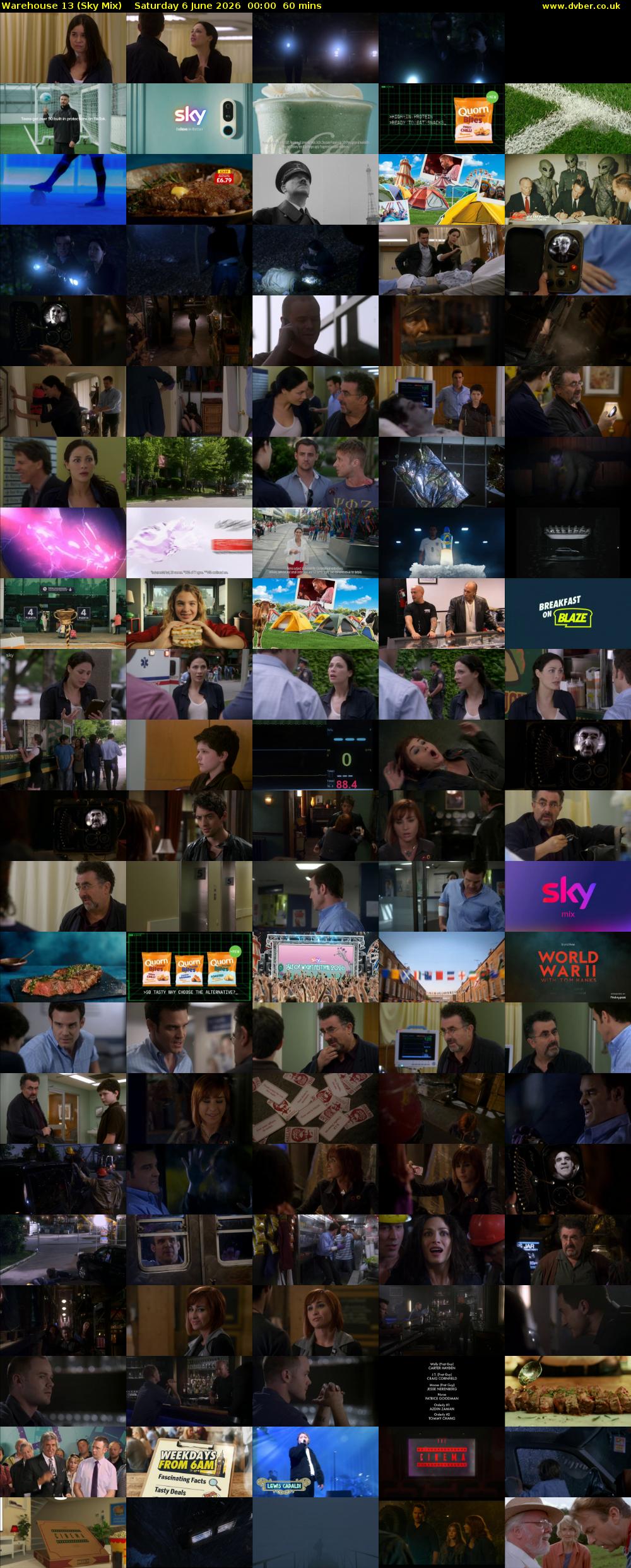 Warehouse 13 (Sky Mix) Saturday 6 June 2026 00:00 - 01:00