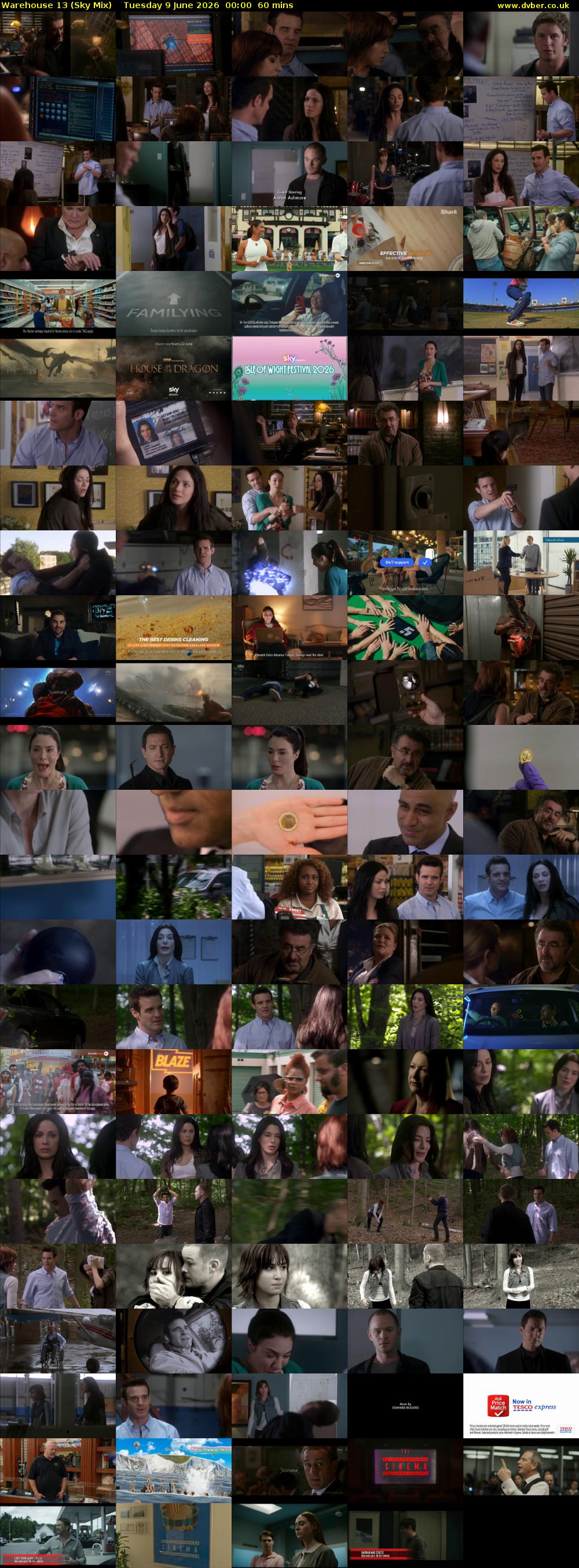 Warehouse 13 (Sky Mix) Tuesday 9 June 2026 00:00 - 01:00