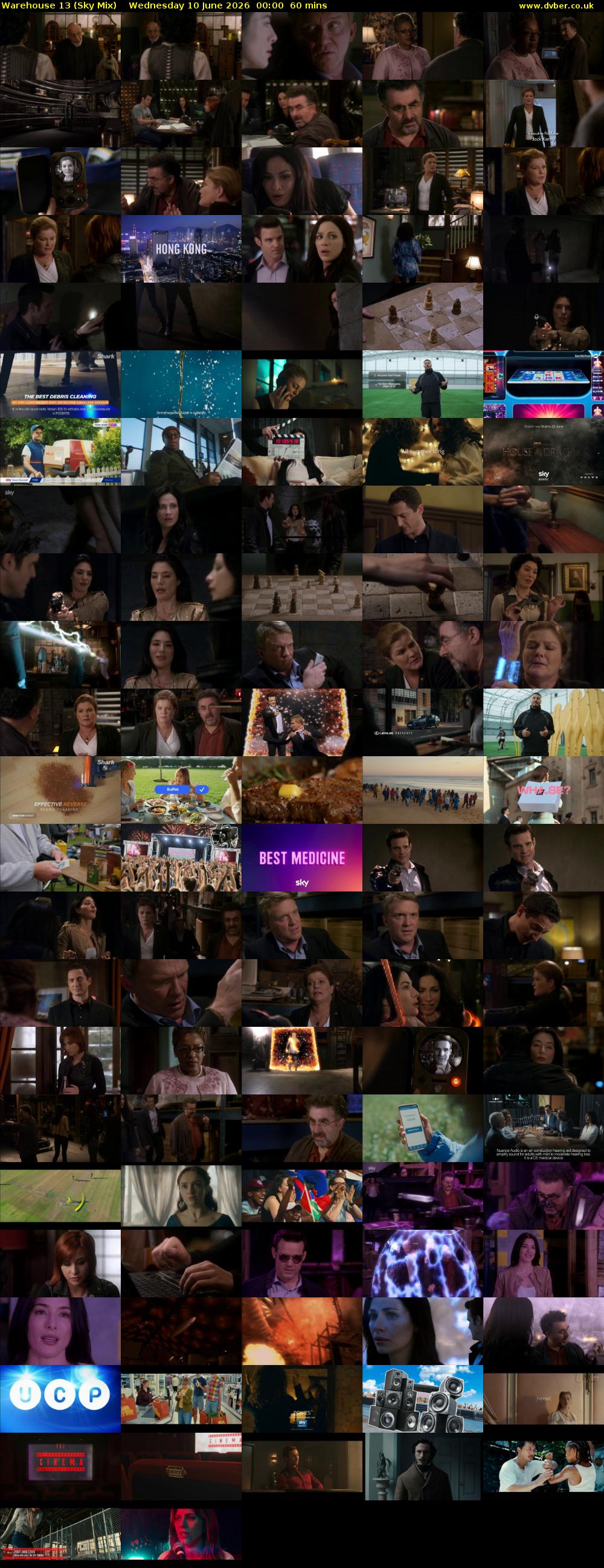 Warehouse 13 (Sky Mix) Wednesday 10 June 2026 00:00 - 01:00