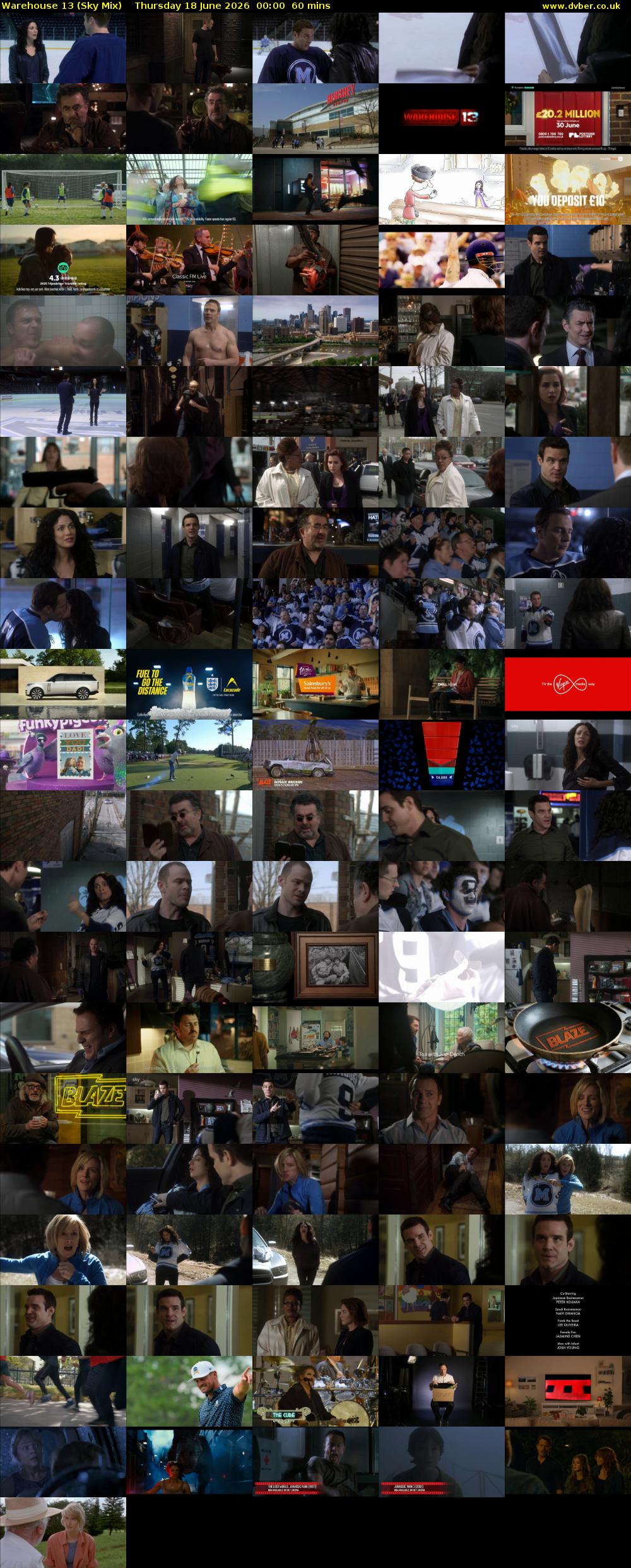 Warehouse 13 (Sky Mix) Thursday 18 June 2026 00:00 - 01:00