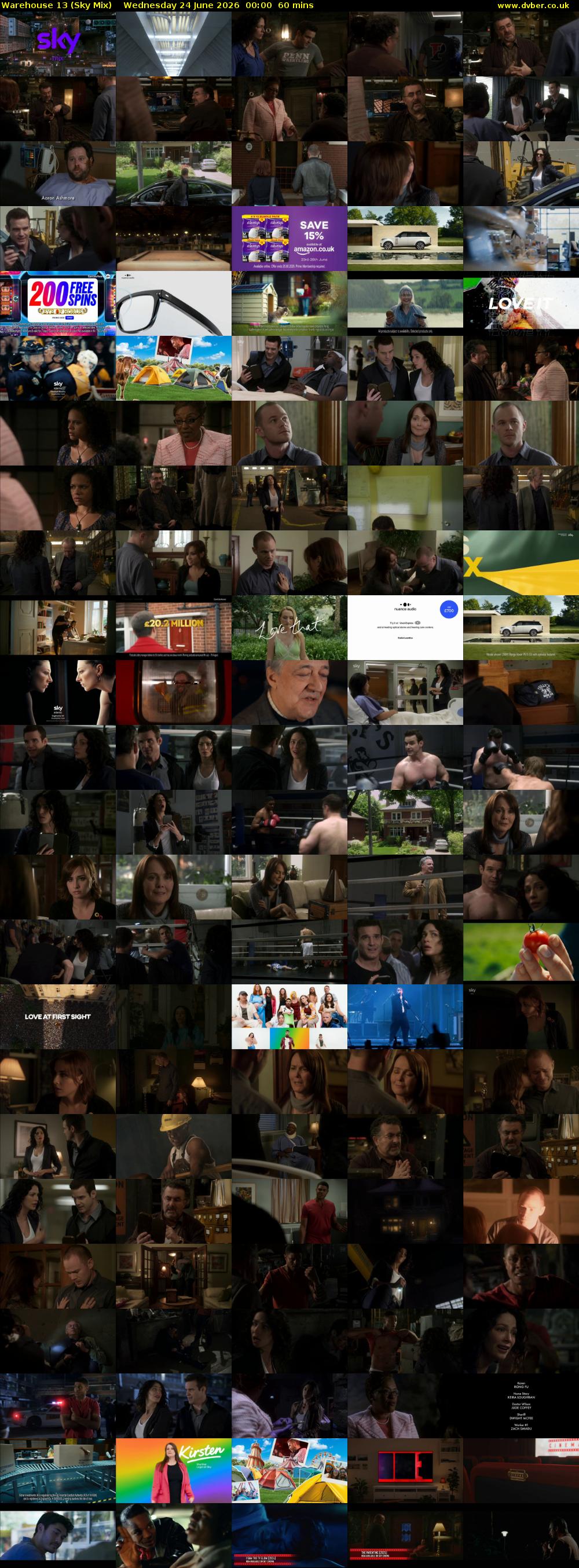 Warehouse 13 (Sky Mix) Wednesday 24 June 2026 00:00 - 01:00