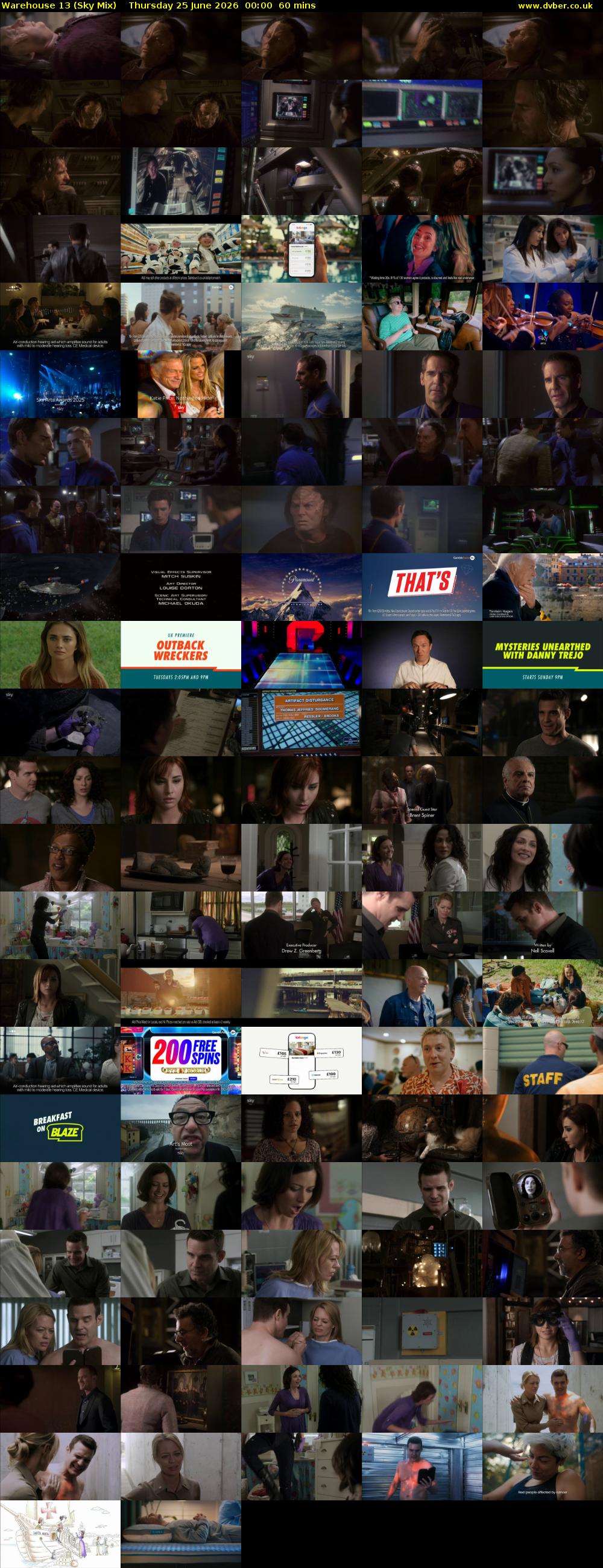 Warehouse 13 (Sky Mix) Thursday 25 June 2026 00:00 - 01:00