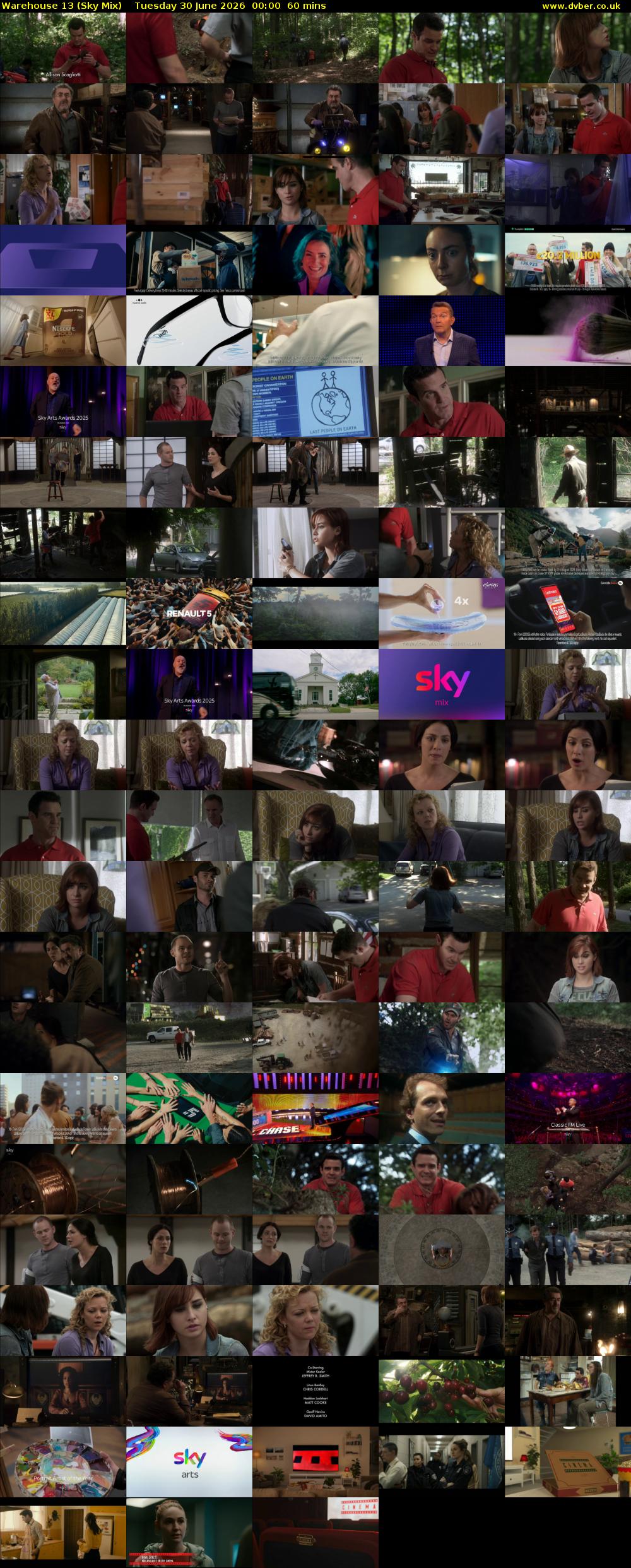 Warehouse 13 (Sky Mix) Tuesday 30 June 2026 00:00 - 01:00