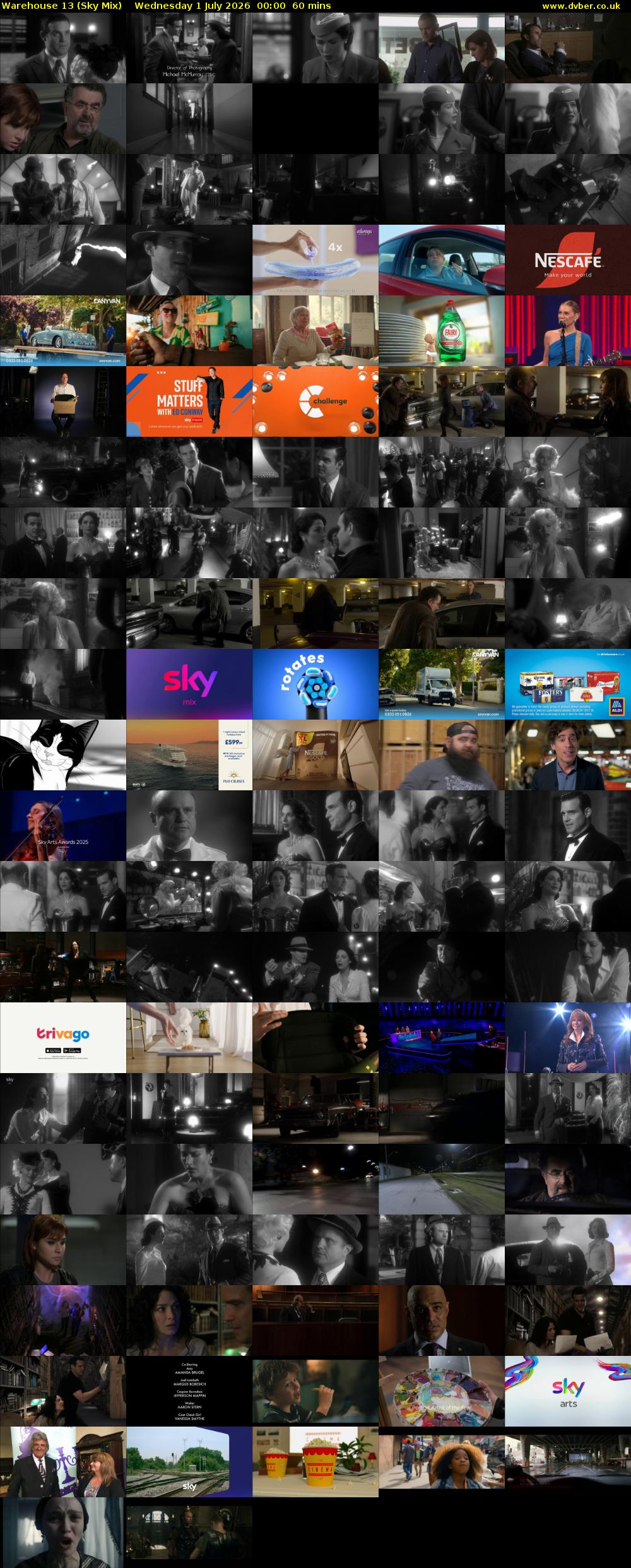 Warehouse 13 (Sky Mix) Wednesday 1 July 2026 00:00 - 01:00