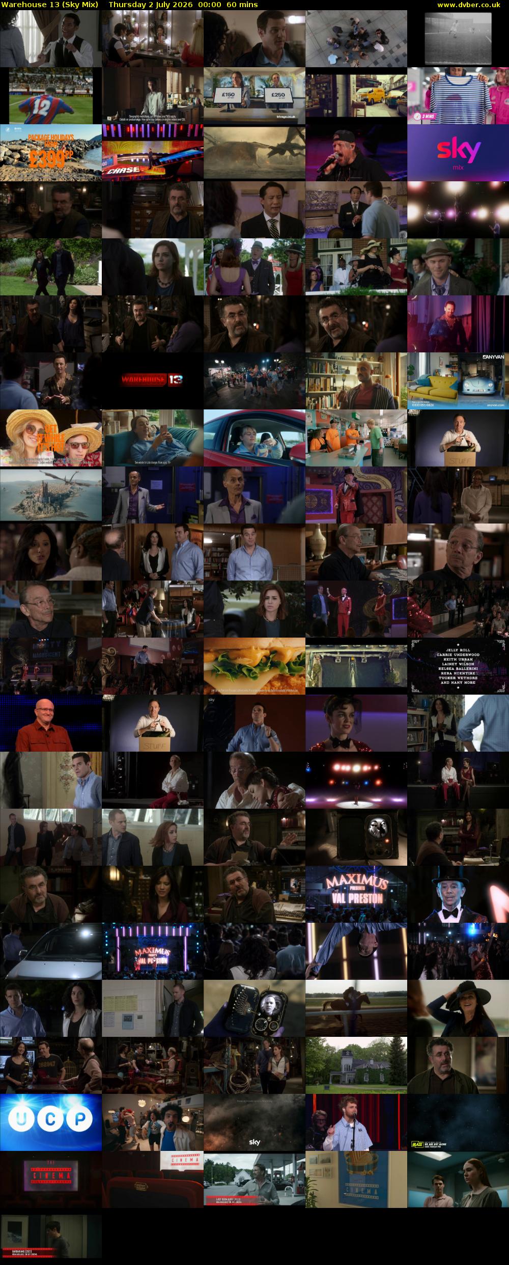 Warehouse 13 (Sky Mix) Thursday 2 July 2026 00:00 - 01:00