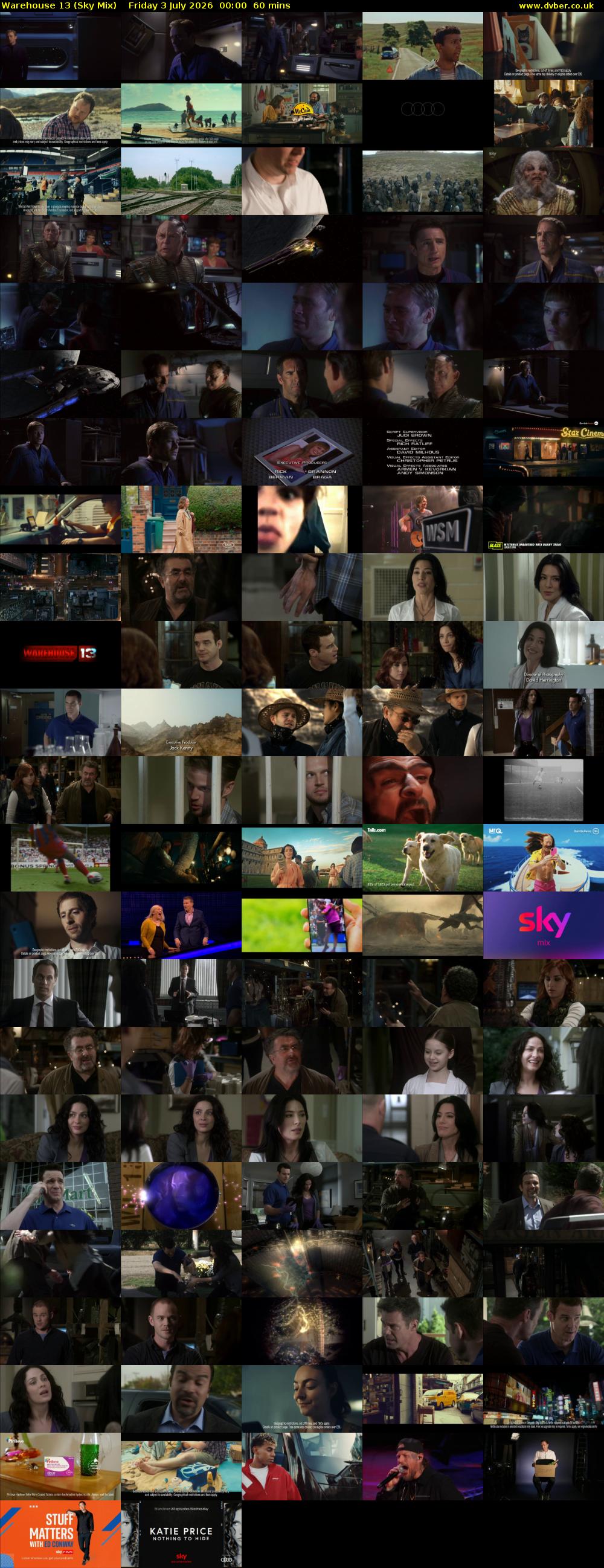 Warehouse 13 (Sky Mix) Friday 3 July 2026 00:00 - 01:00