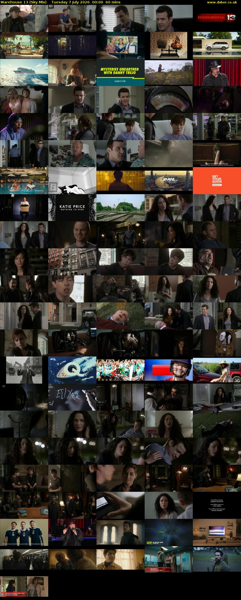 Warehouse 13 (Sky Mix) Tuesday 7 July 2026 00:00 - 01:00