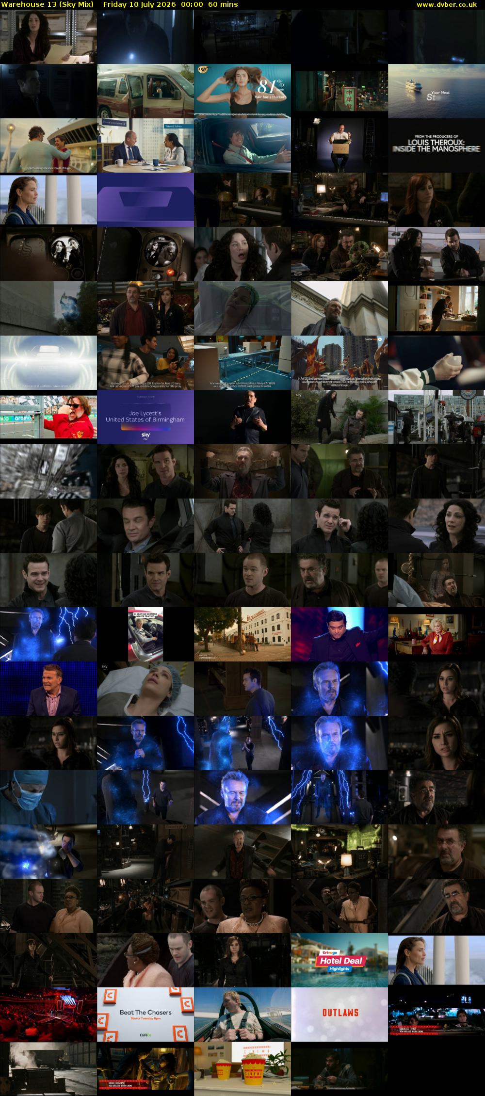 Warehouse 13 (Sky Mix) Friday 10 July 2026 00:00 - 01:00